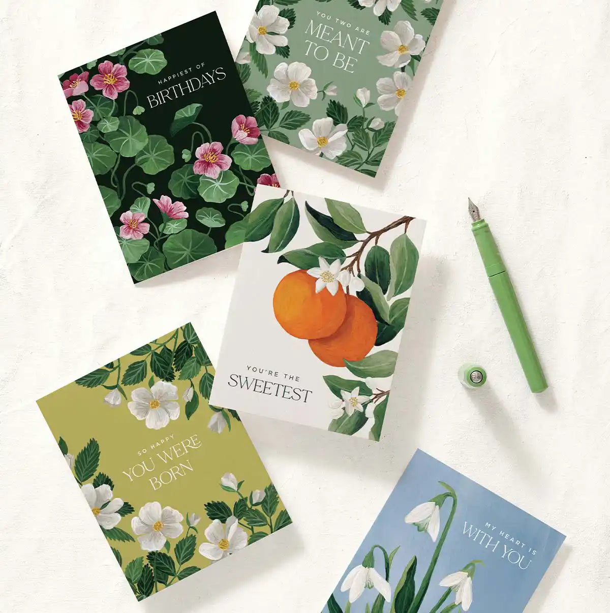 Blooming Nasturtiums Birthday Greeting Card