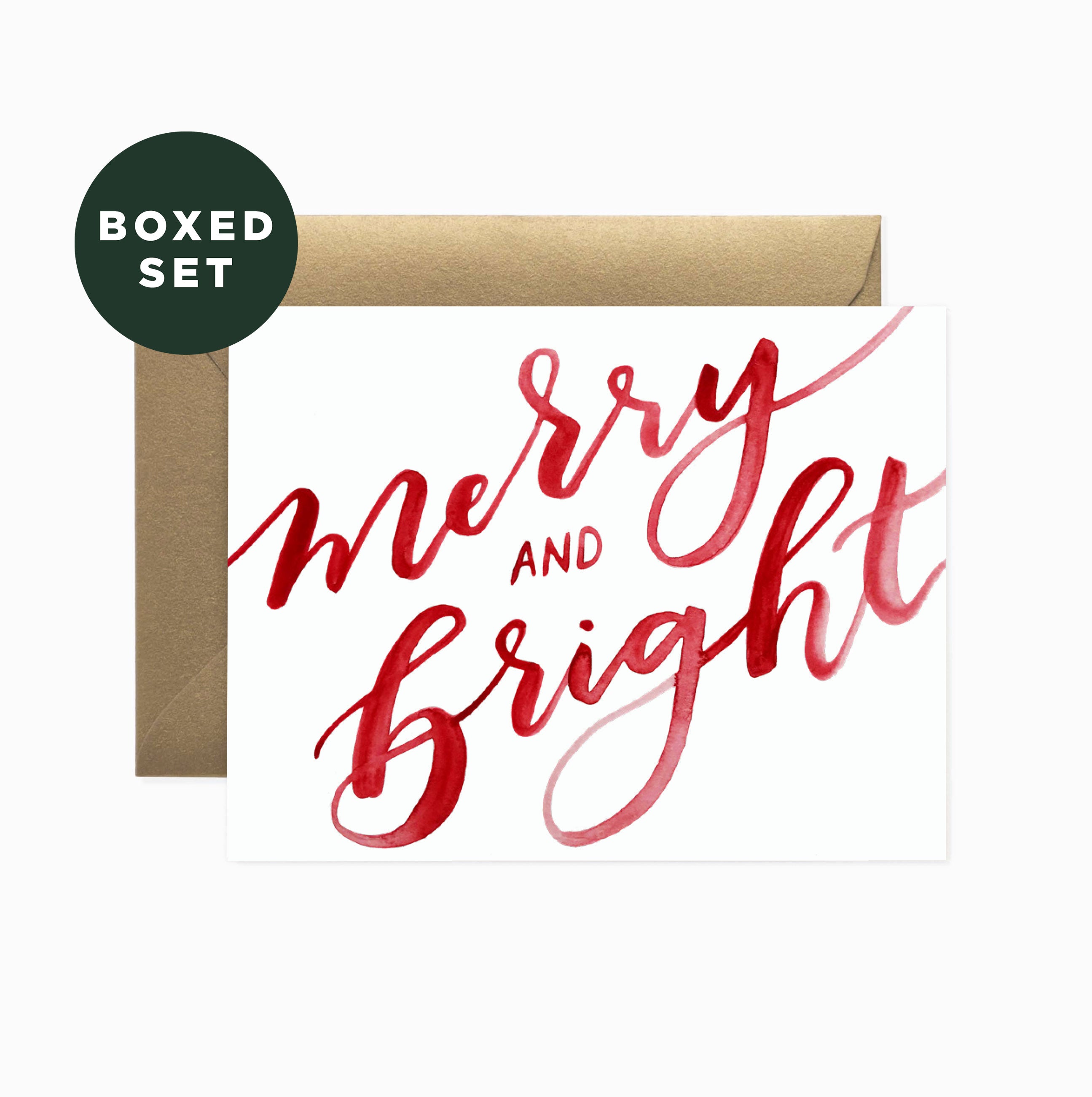 Merry & Bright Greeting Card | Boxed Set of 6
