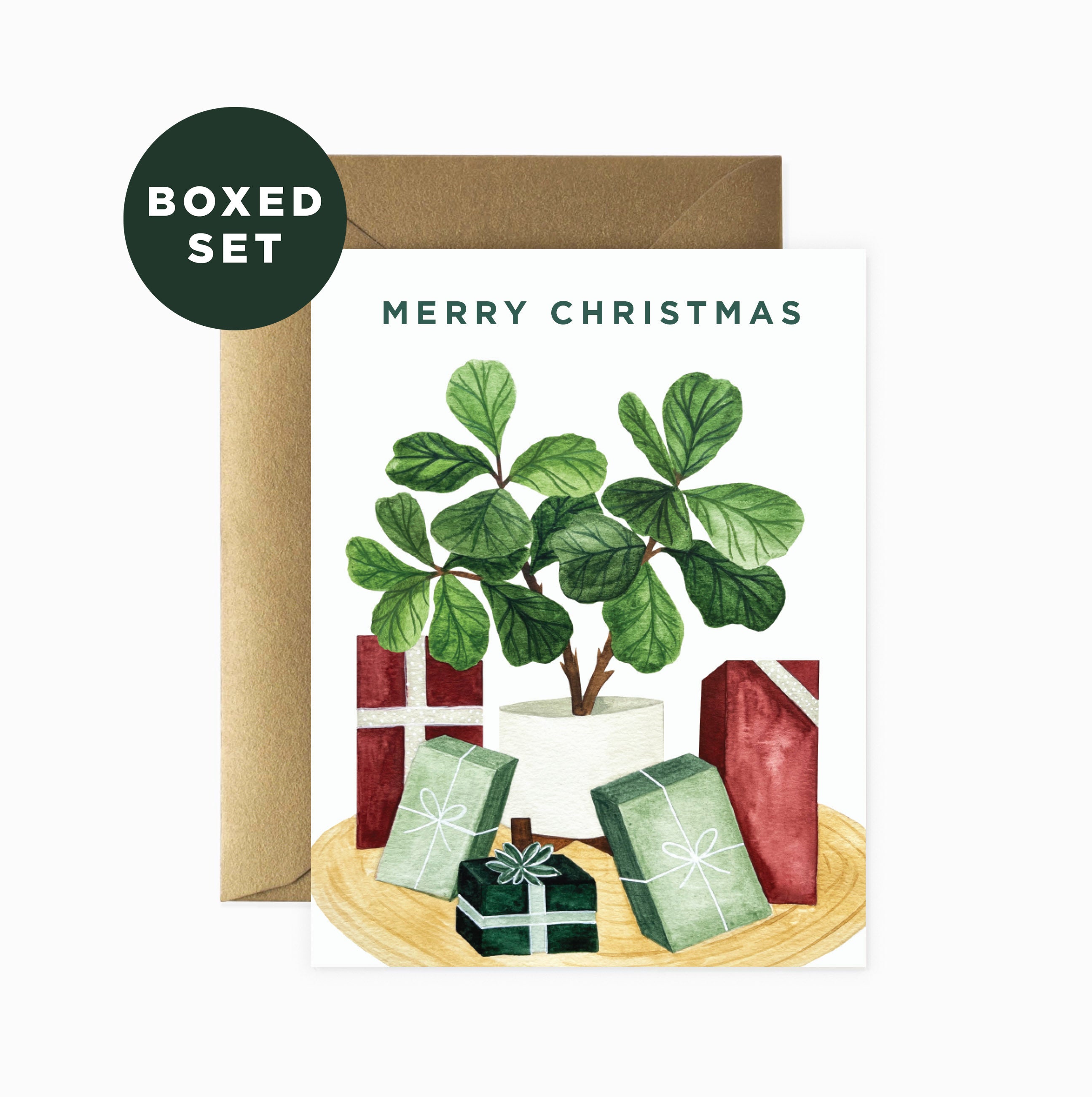 Christmas Fiddle Greeting Card | Boxed Set of 6