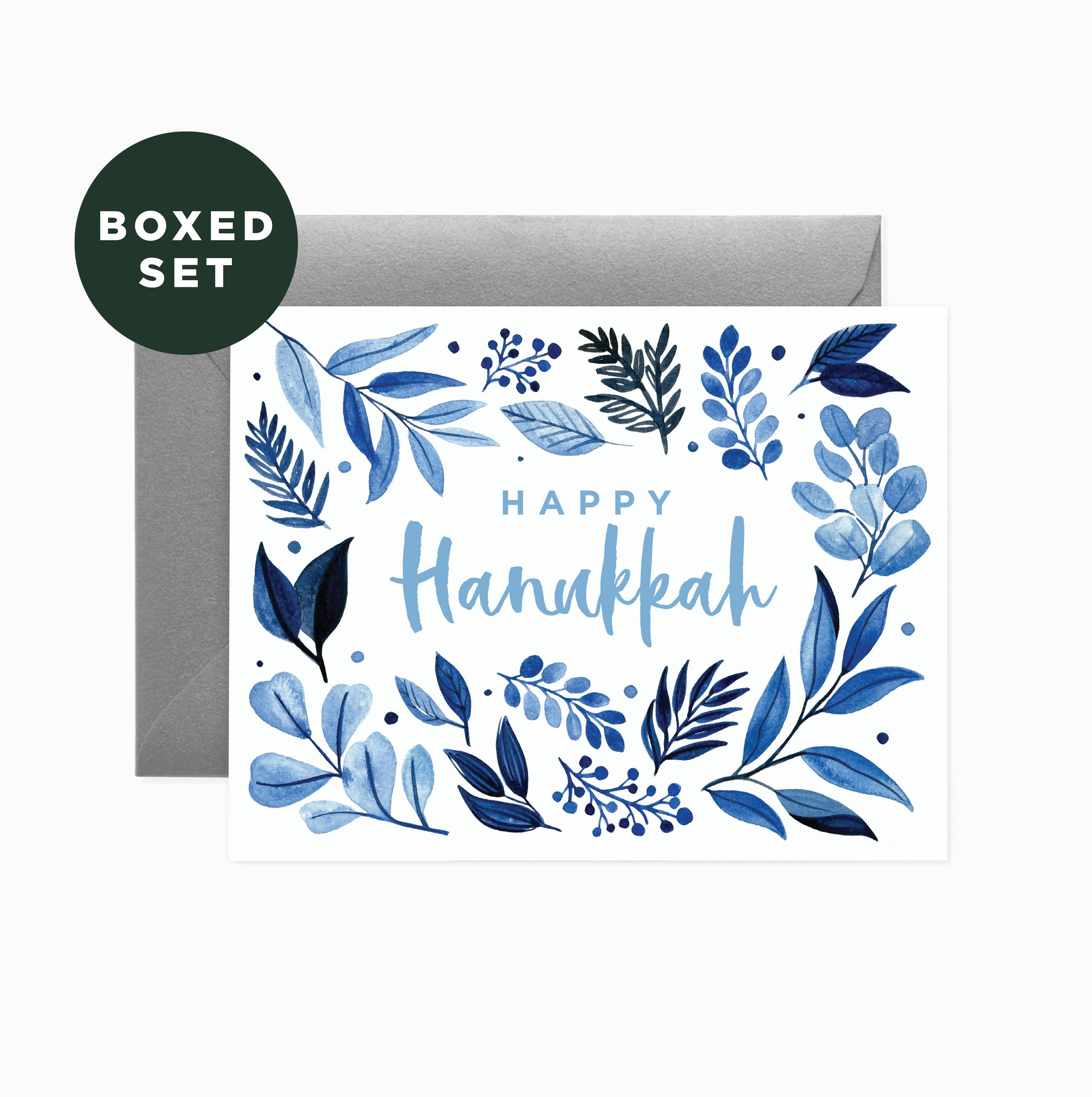 Hanukkah Foliage Greeting Card | Boxed Set of 6