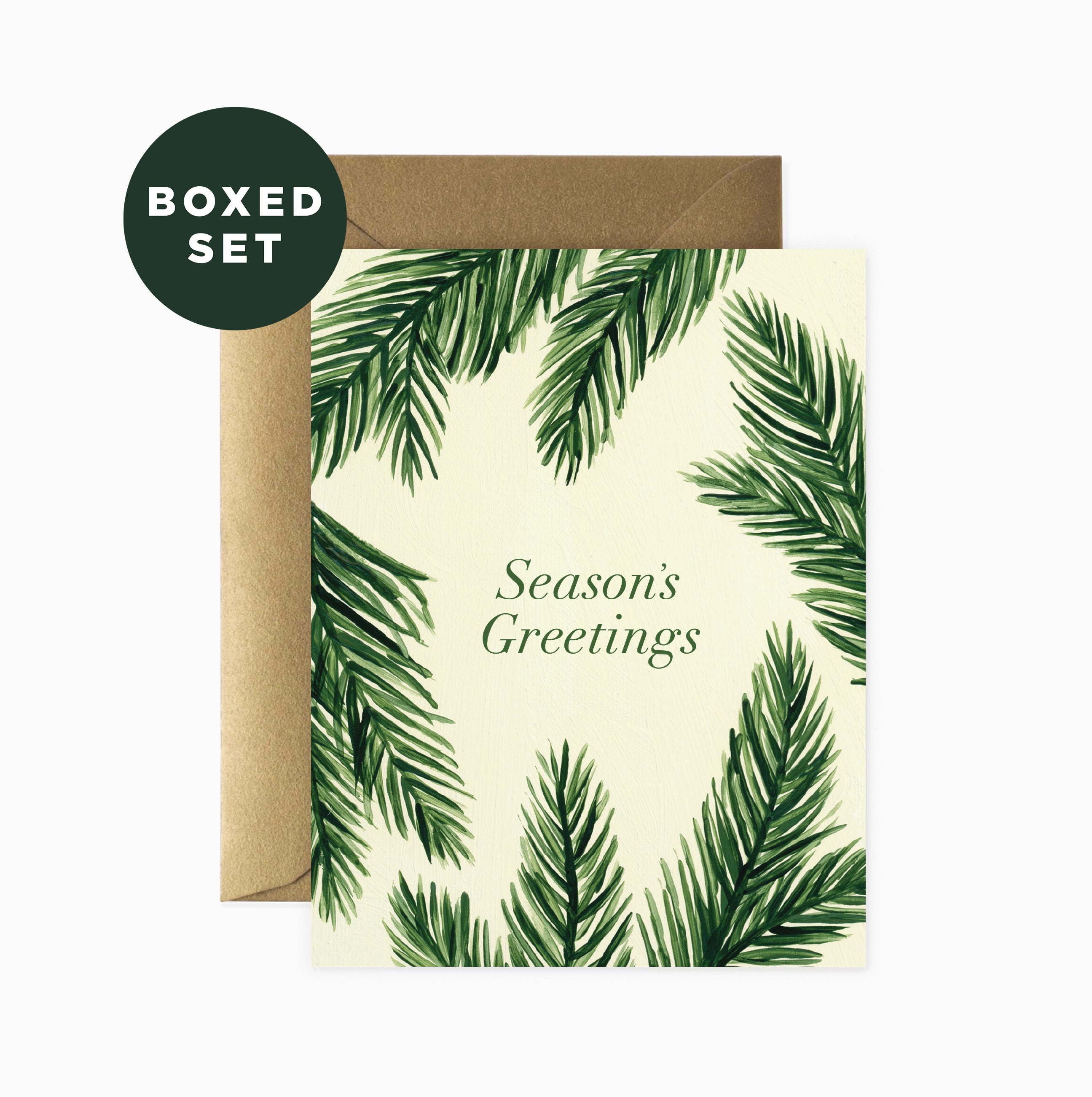 Winter Fir Season's Christmas Card | Boxed Set of 6