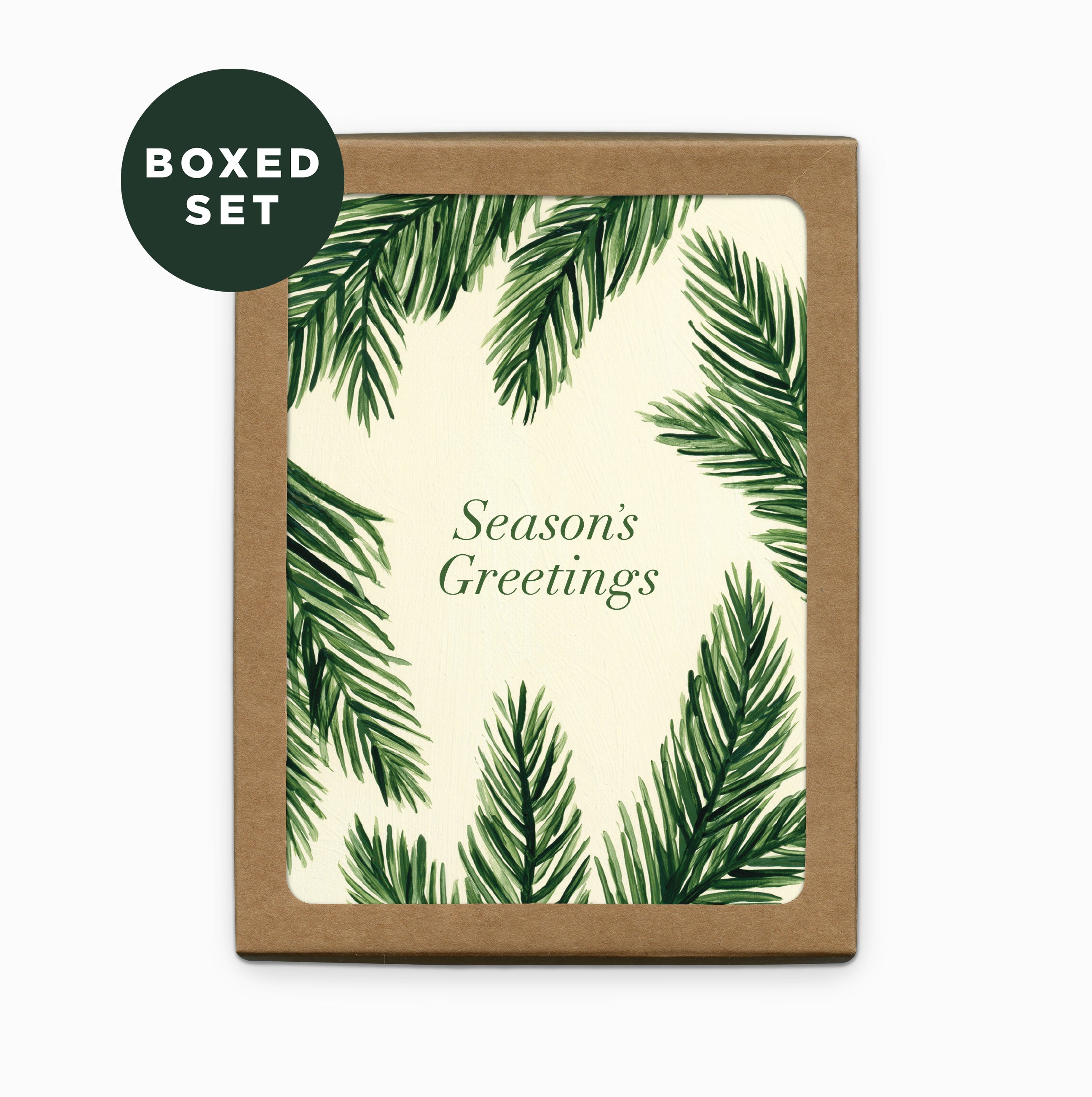 Winter Fir Season's Christmas Card | Boxed Set of 6