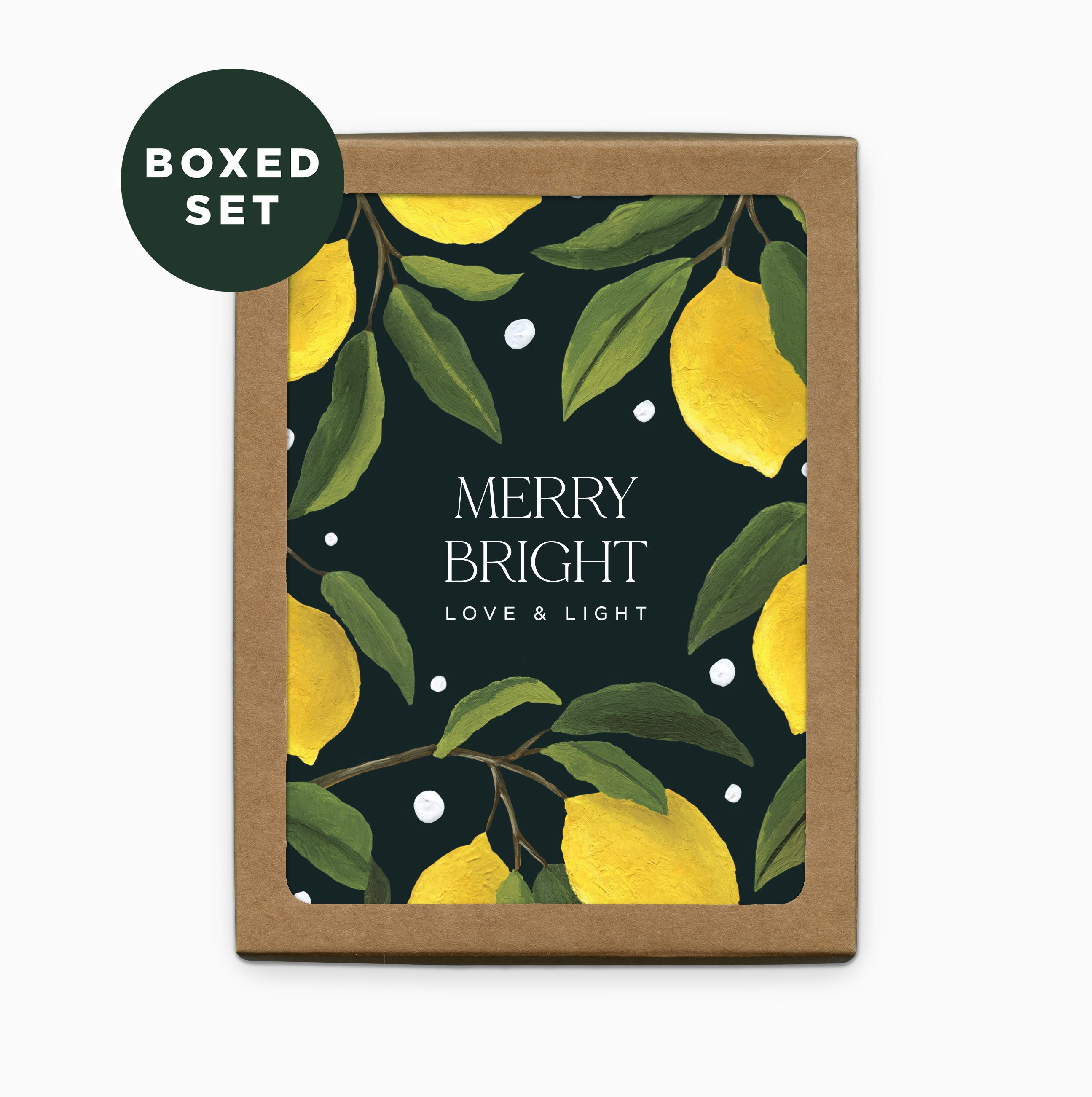 Lemons Merry Bright Christmas Card | Boxed Set of 6
