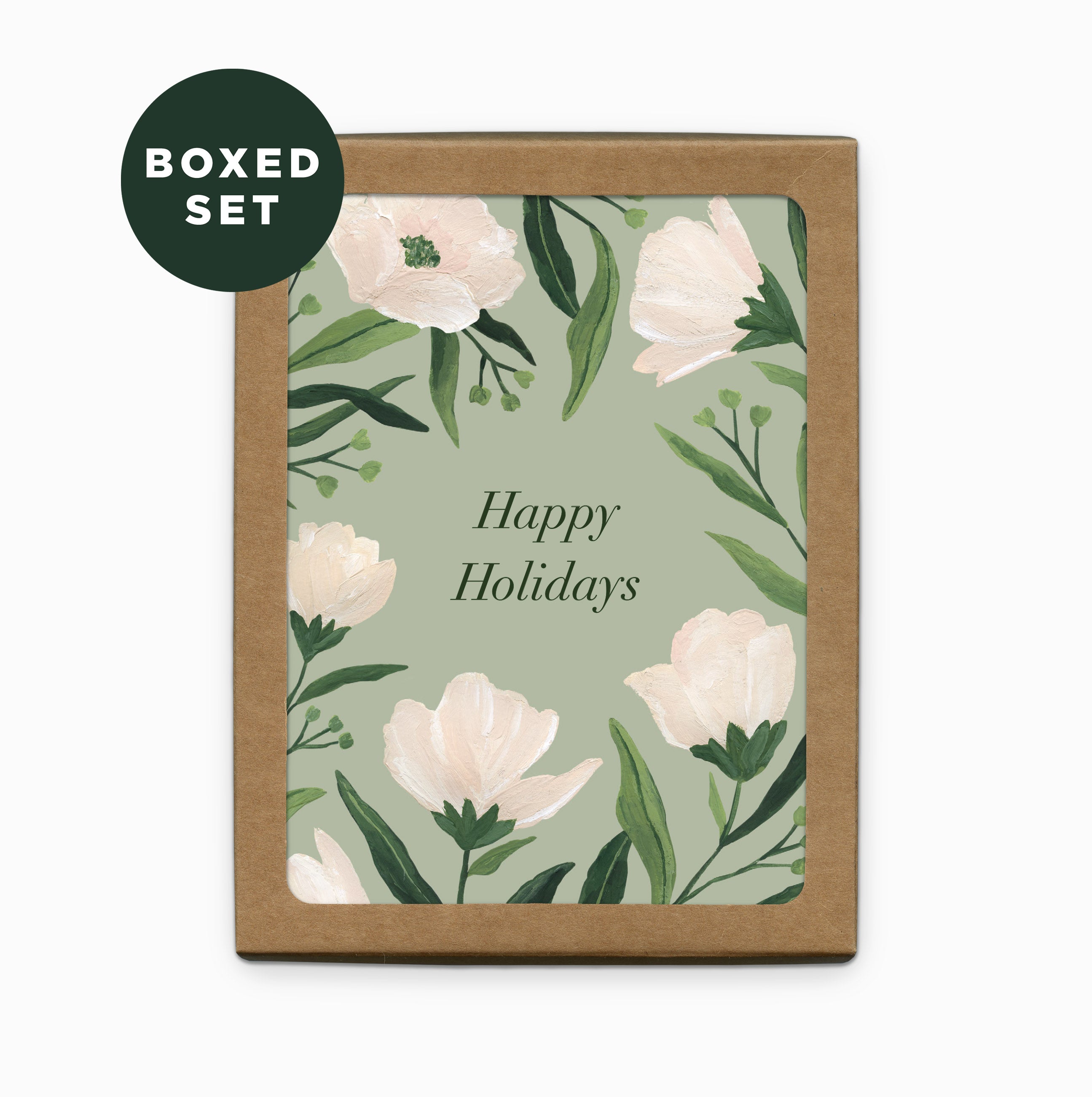 Holiday Floral Christmas Card | Boxed Set of 6