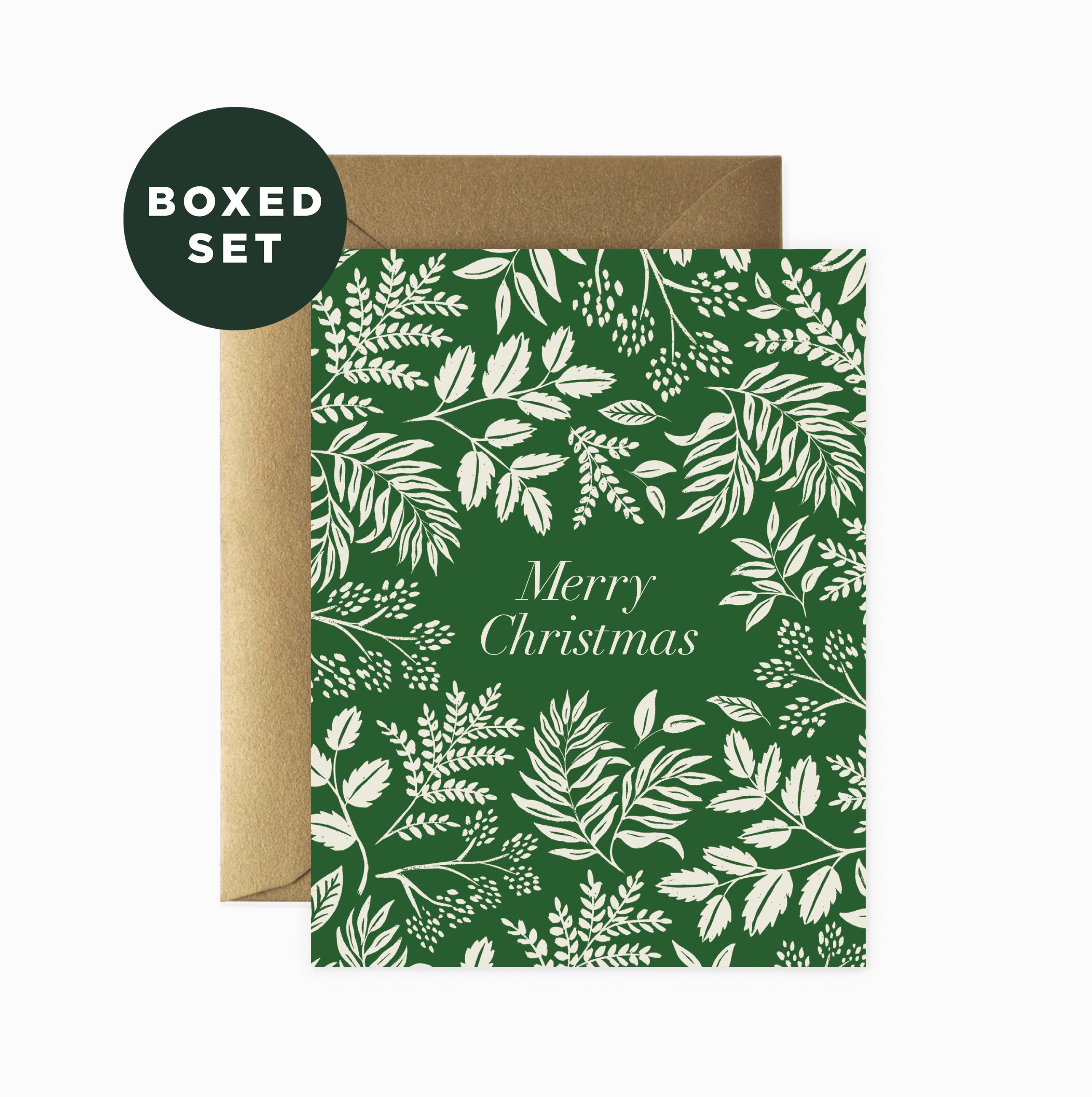Christmas Vines Merry Christmas Card | Boxed Set of 6