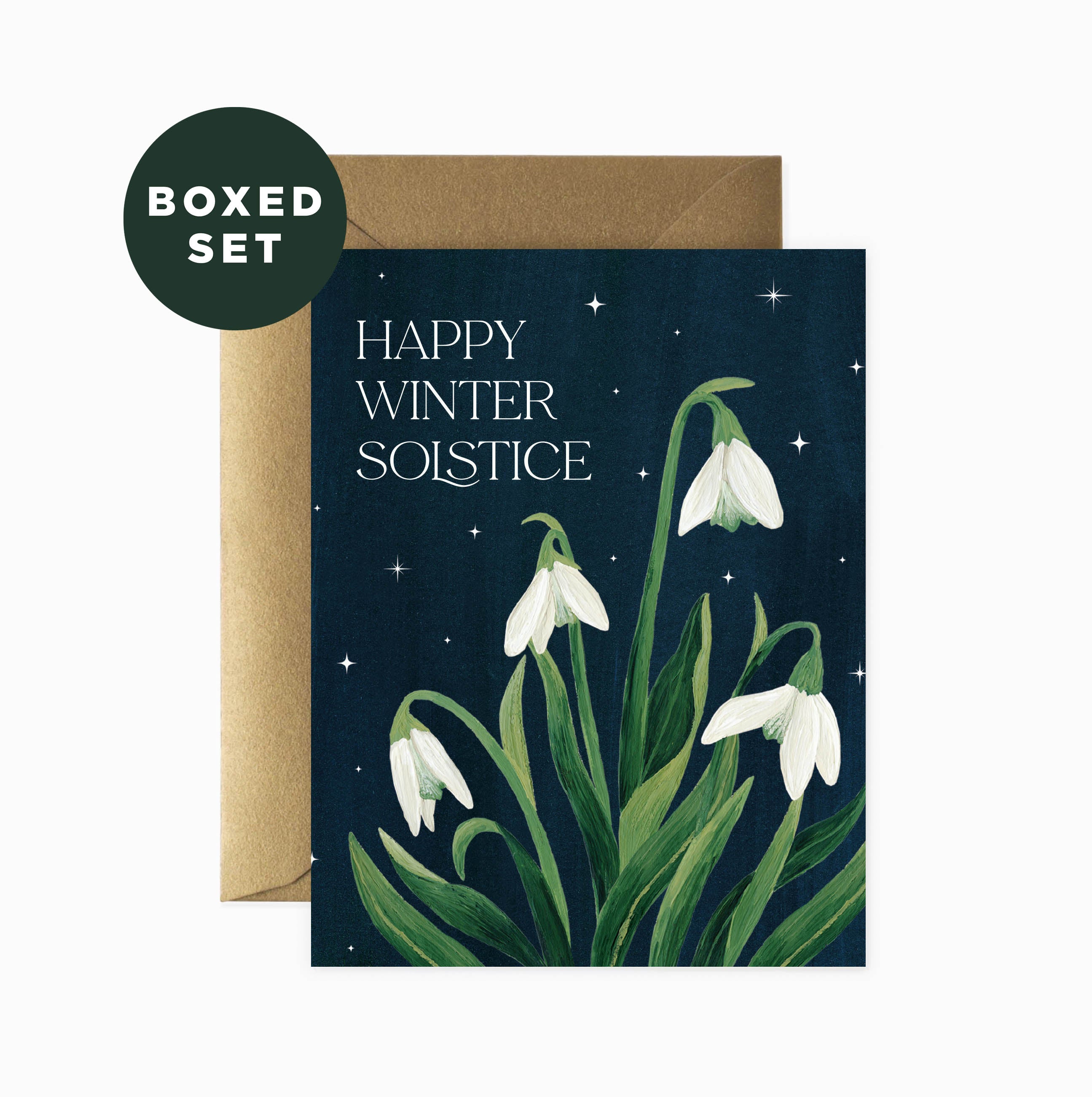 Happy Winter Solstice Holiday Card | Boxed Set of 6
