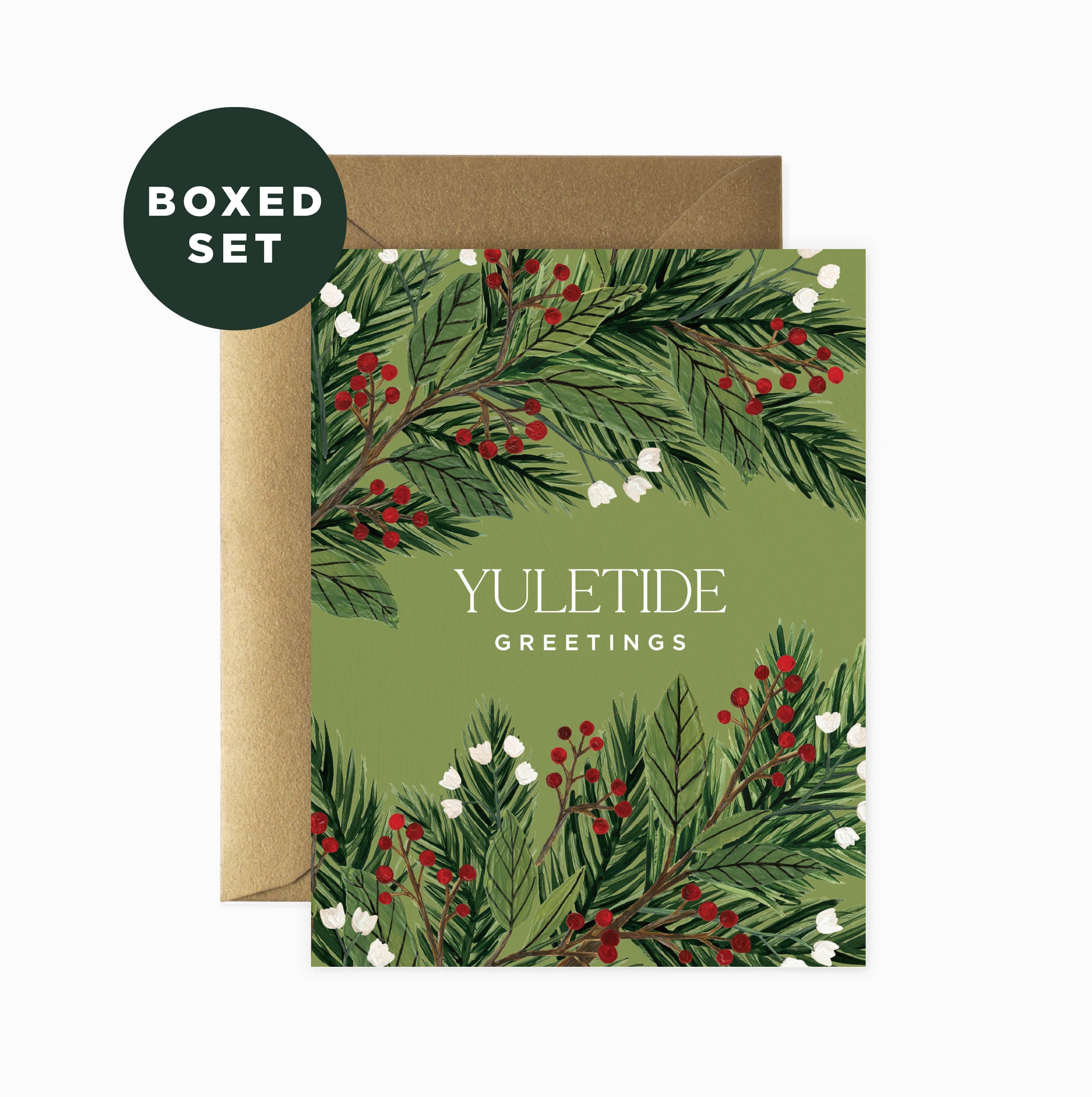 Yuletide Greetings Holiday Card | Boxed Set of 6
