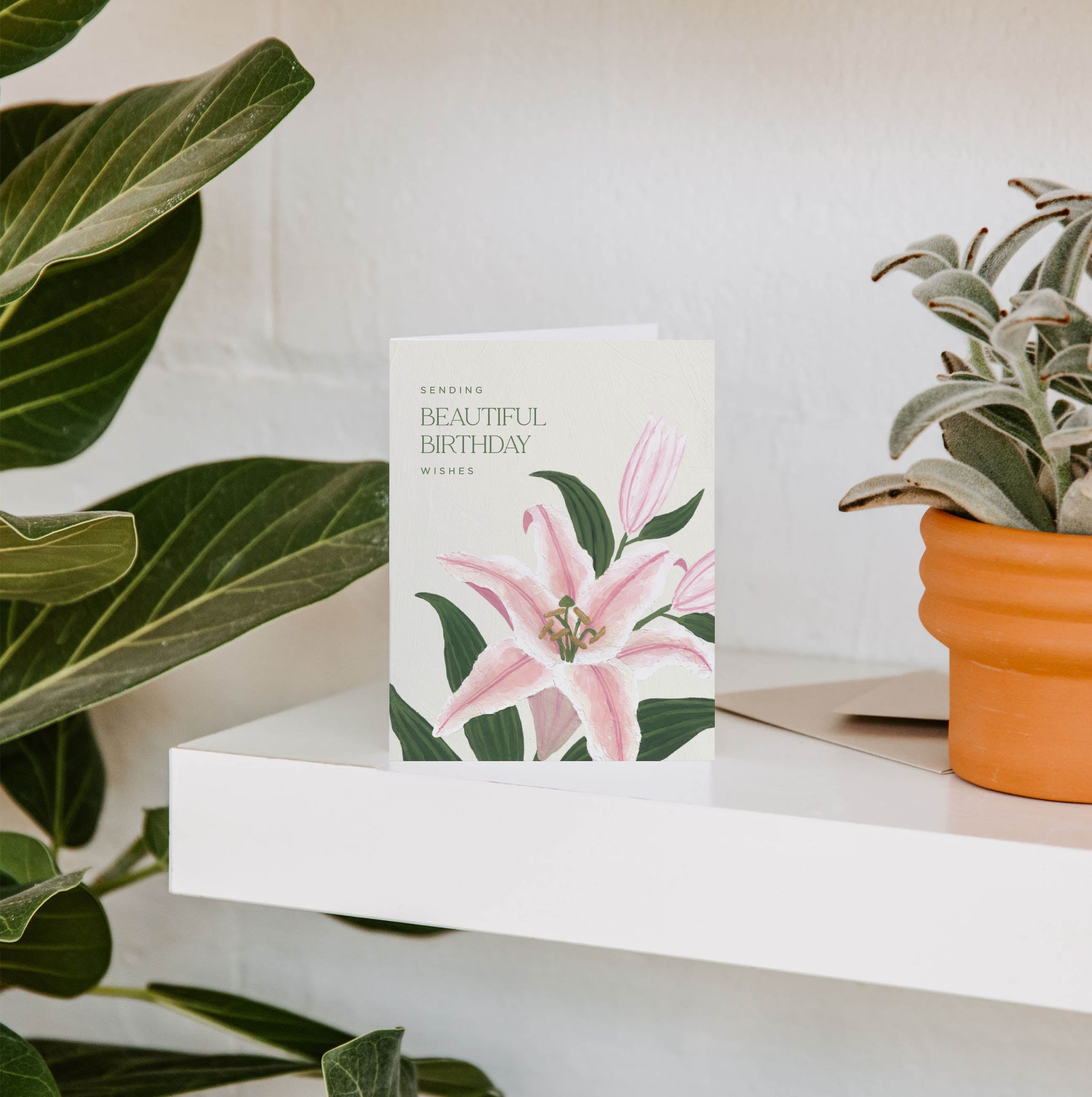 Lily Beautiful Birthday Greeting Card