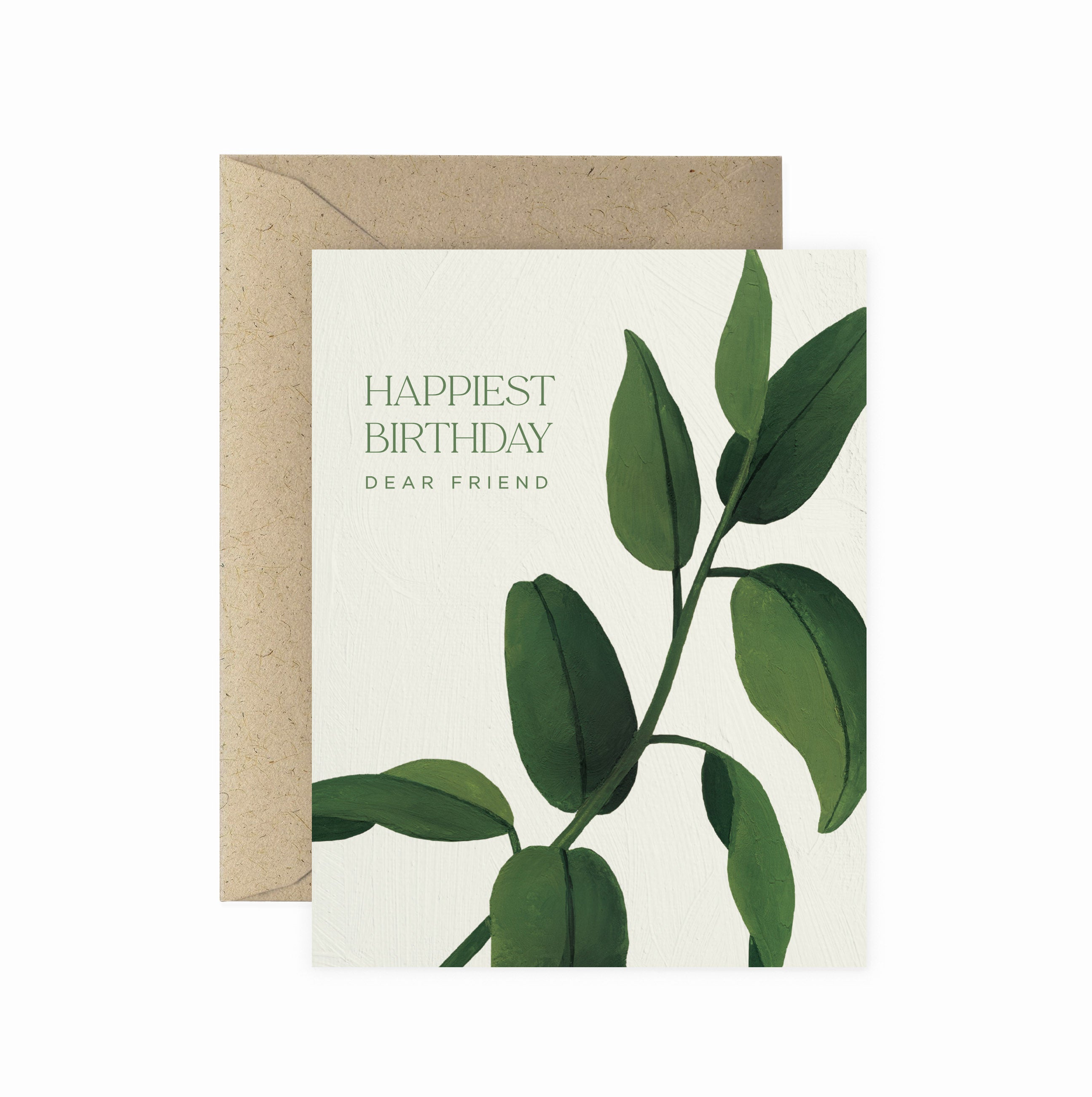 Rubber Tree Happiest Birthday Greeting Card