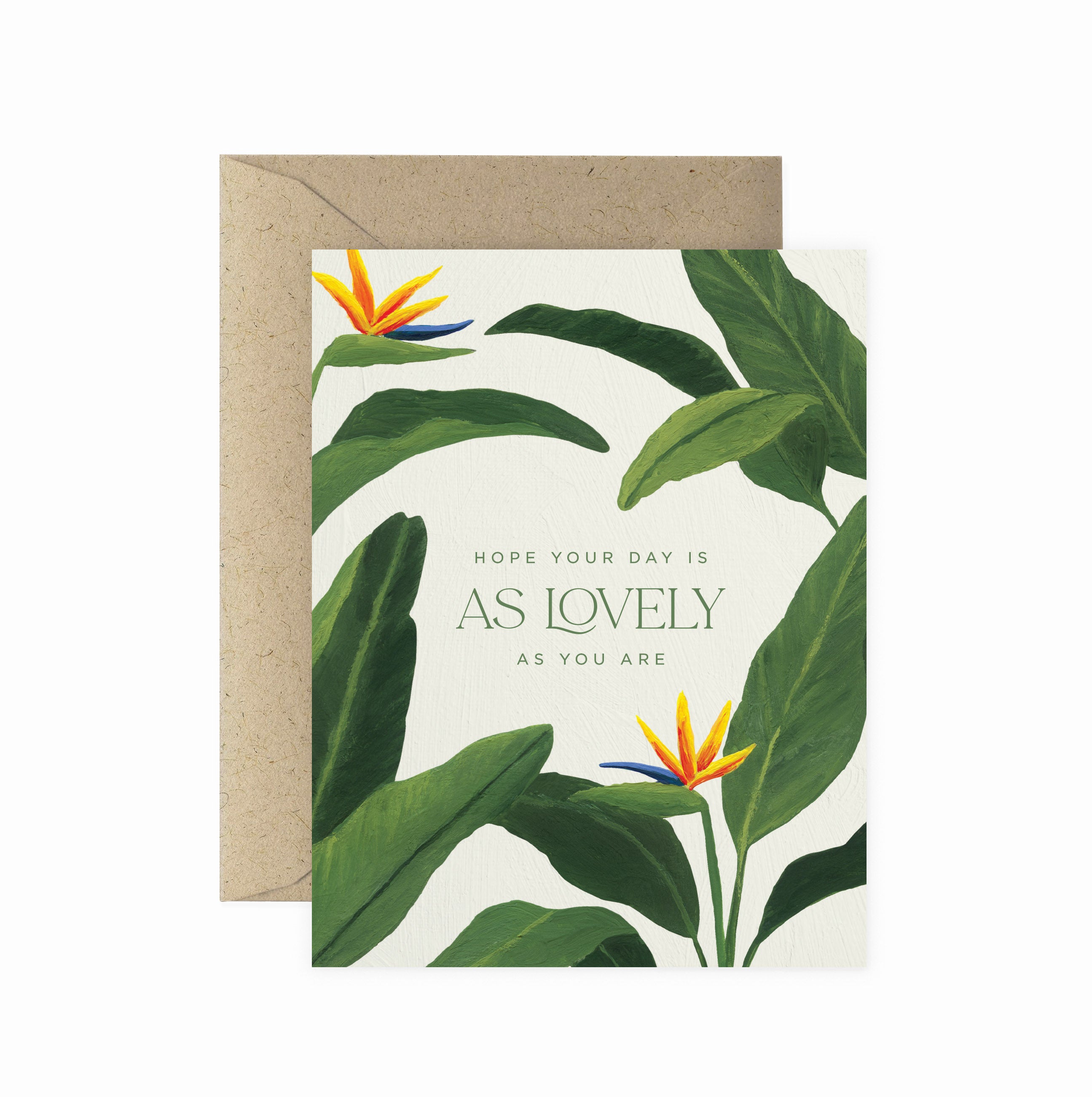 Bird of Paradise Lovely Birthday Greeting Card