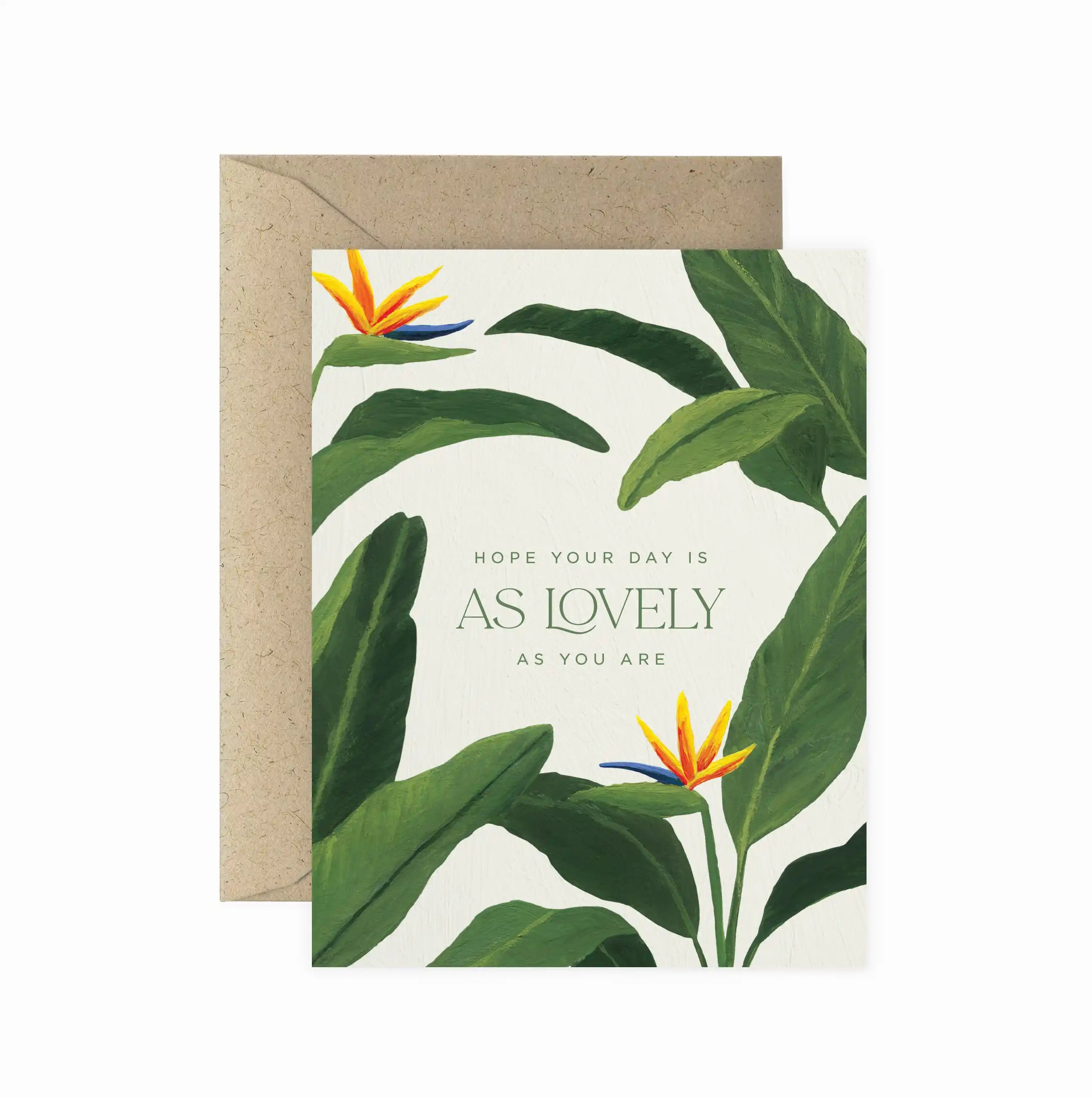 Bird of Paradise Lovely Birthday Greeting Card