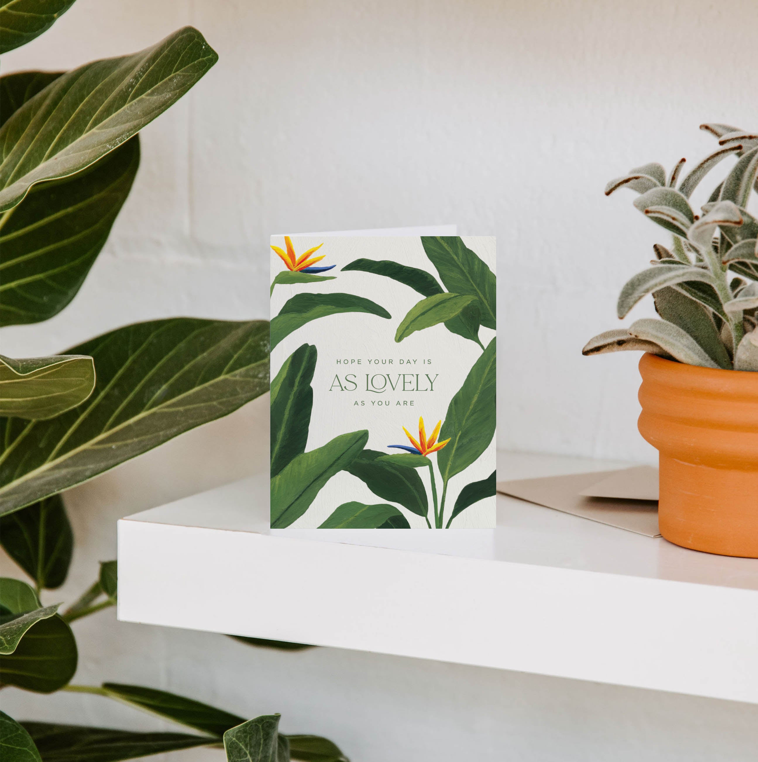 Bird of Paradise Lovely Birthday Greeting Card