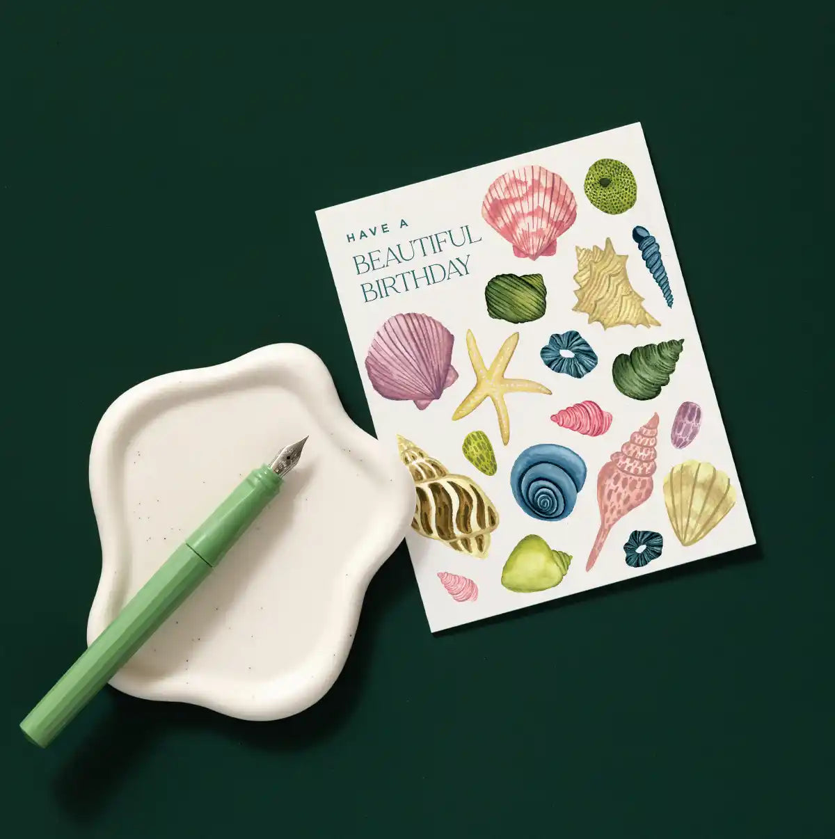 Sea Shells Birthday Greeting Card