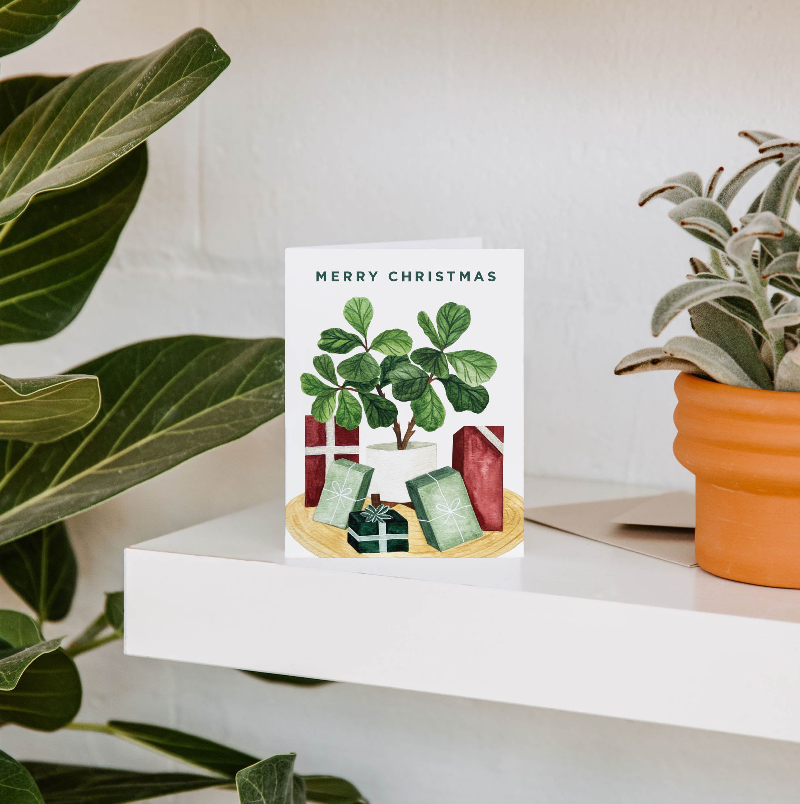 Christmas Fiddle Greeting Card