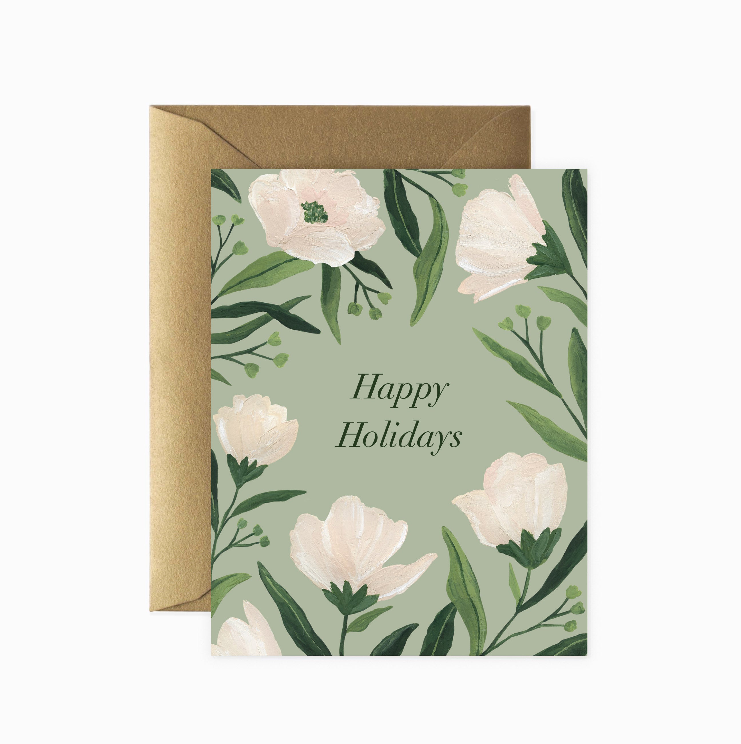 Holiday Floral Greeting Card