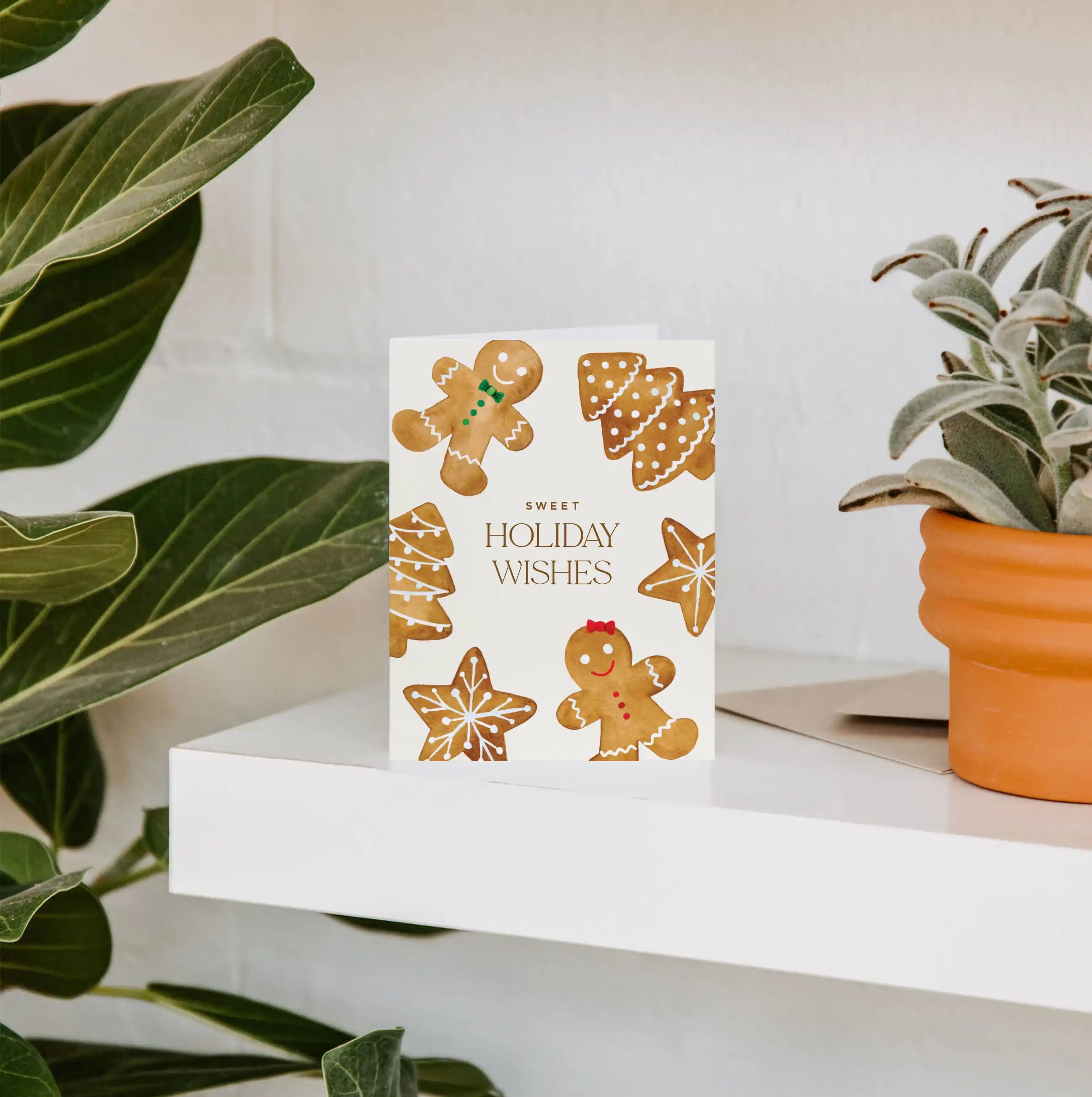 Gingerbread Cookies Holiday Greeting Card
