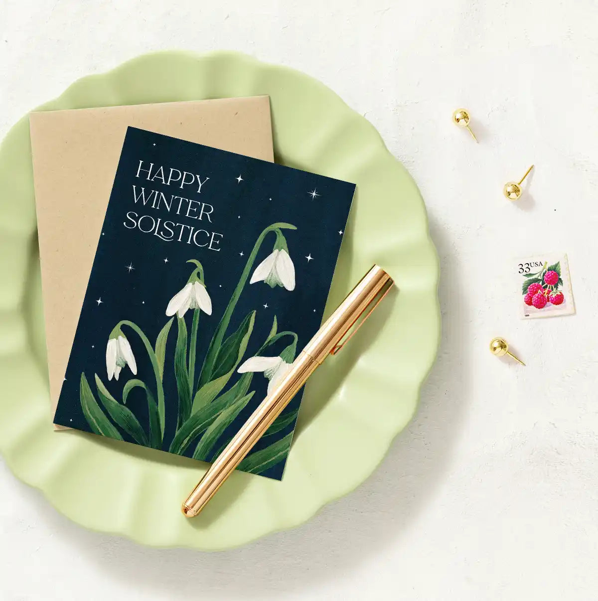 Happy Winter Solstice Holiday Card