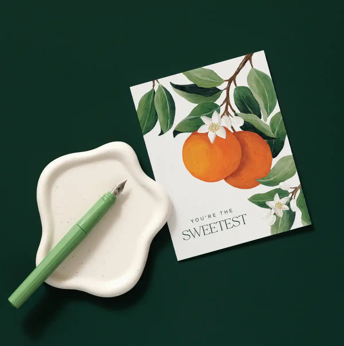 Sweetest Orange Blossom Love Greeting Card