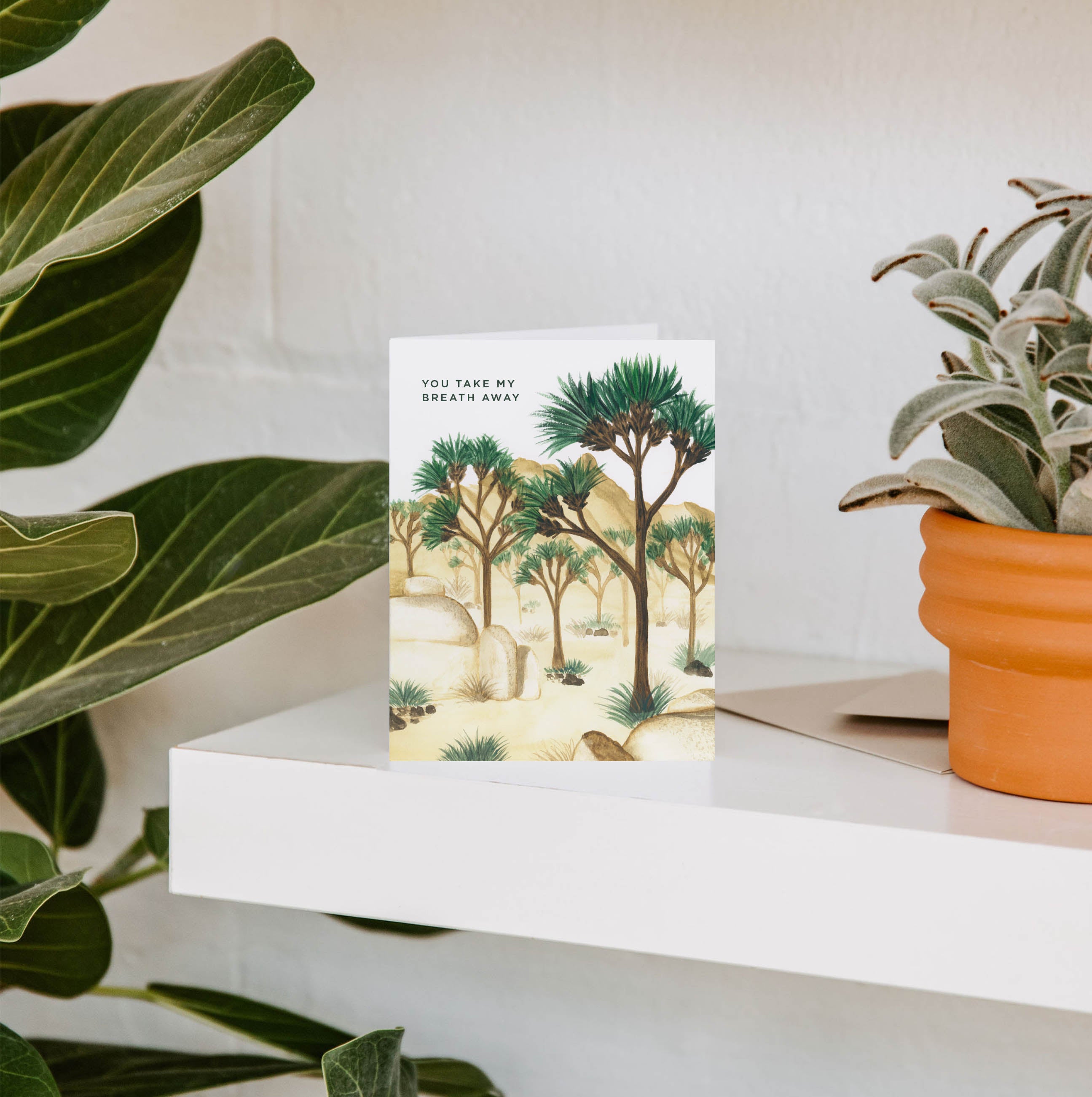 Breath Away Joshua Tree Greeting Card