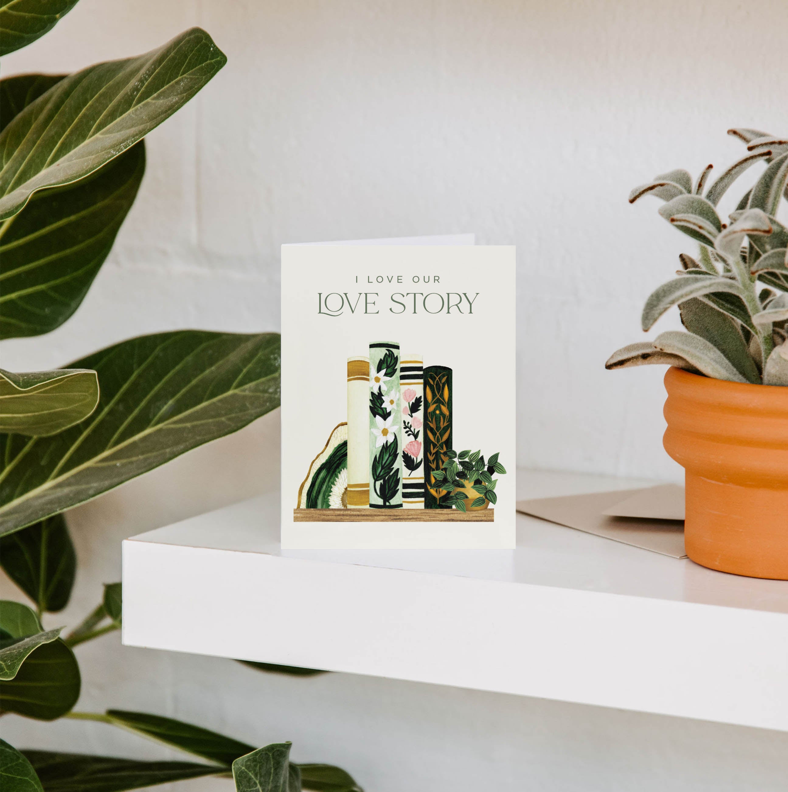 I Love Our Love Story Greeting Card