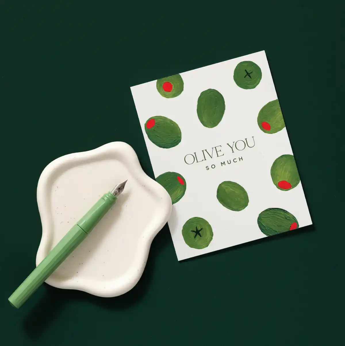 Olive You Love Greeting Card