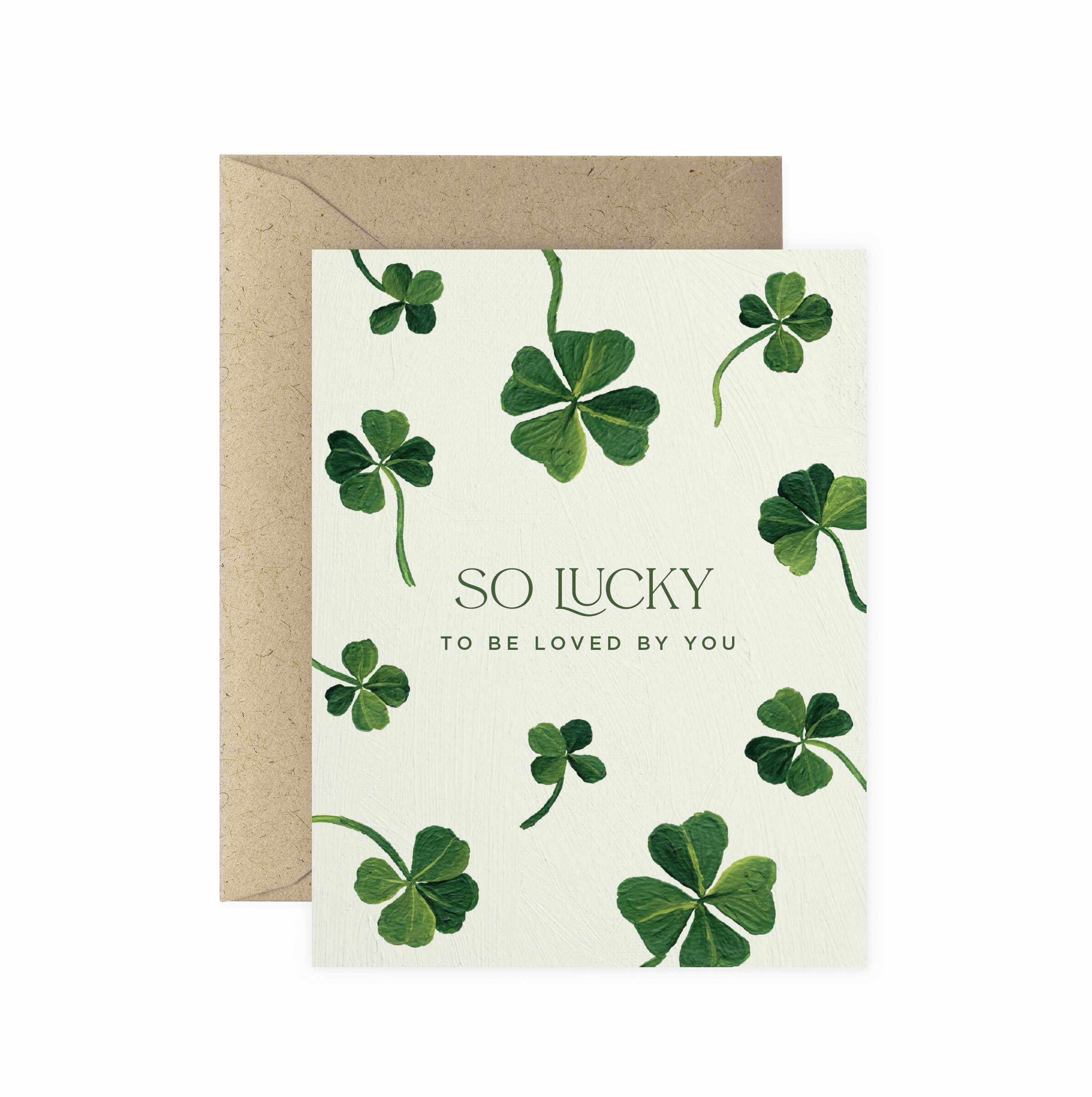 Lucky Clover Love Greeting Card