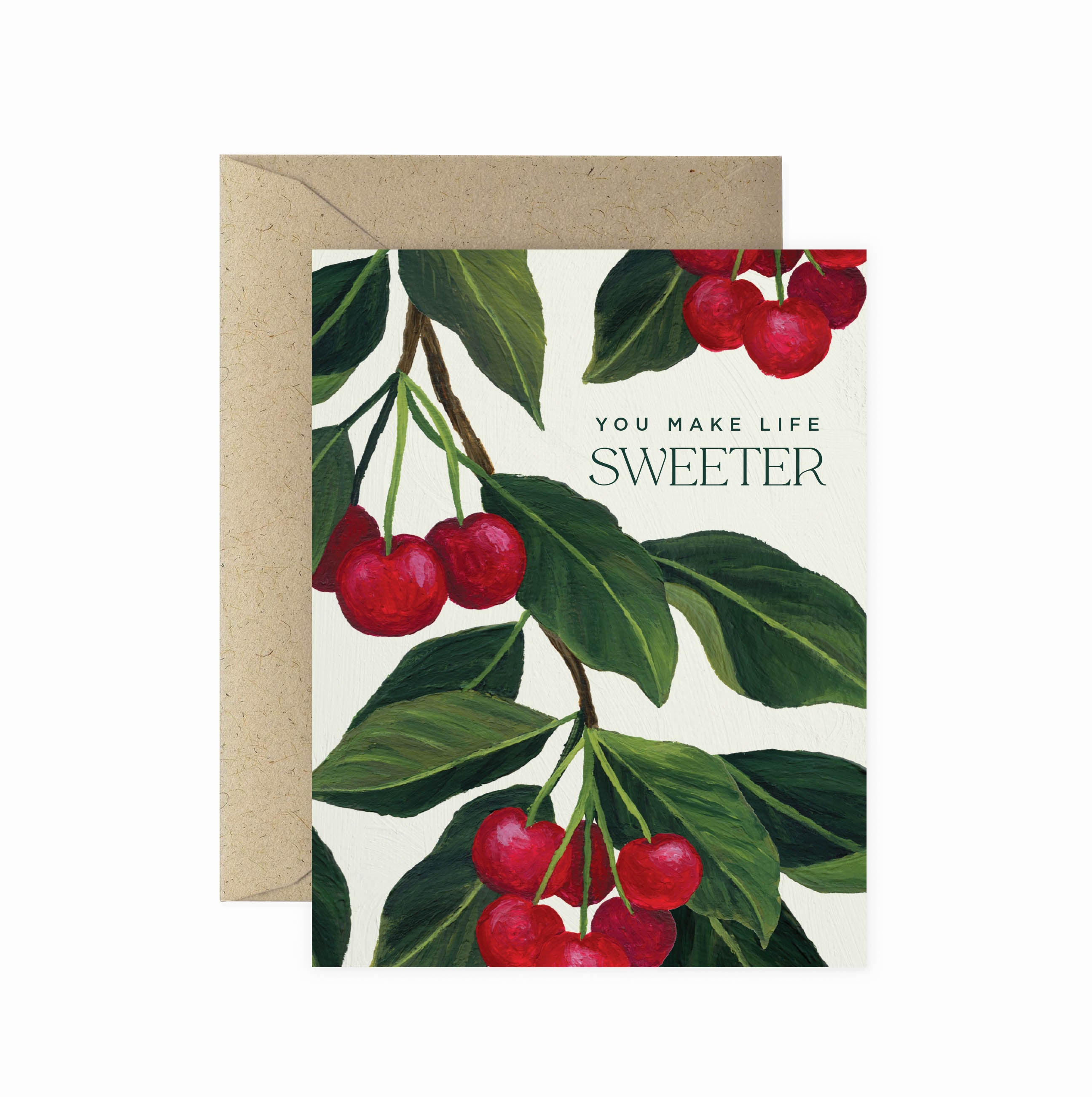 Cherry Life Sweeter Love Greeting Card