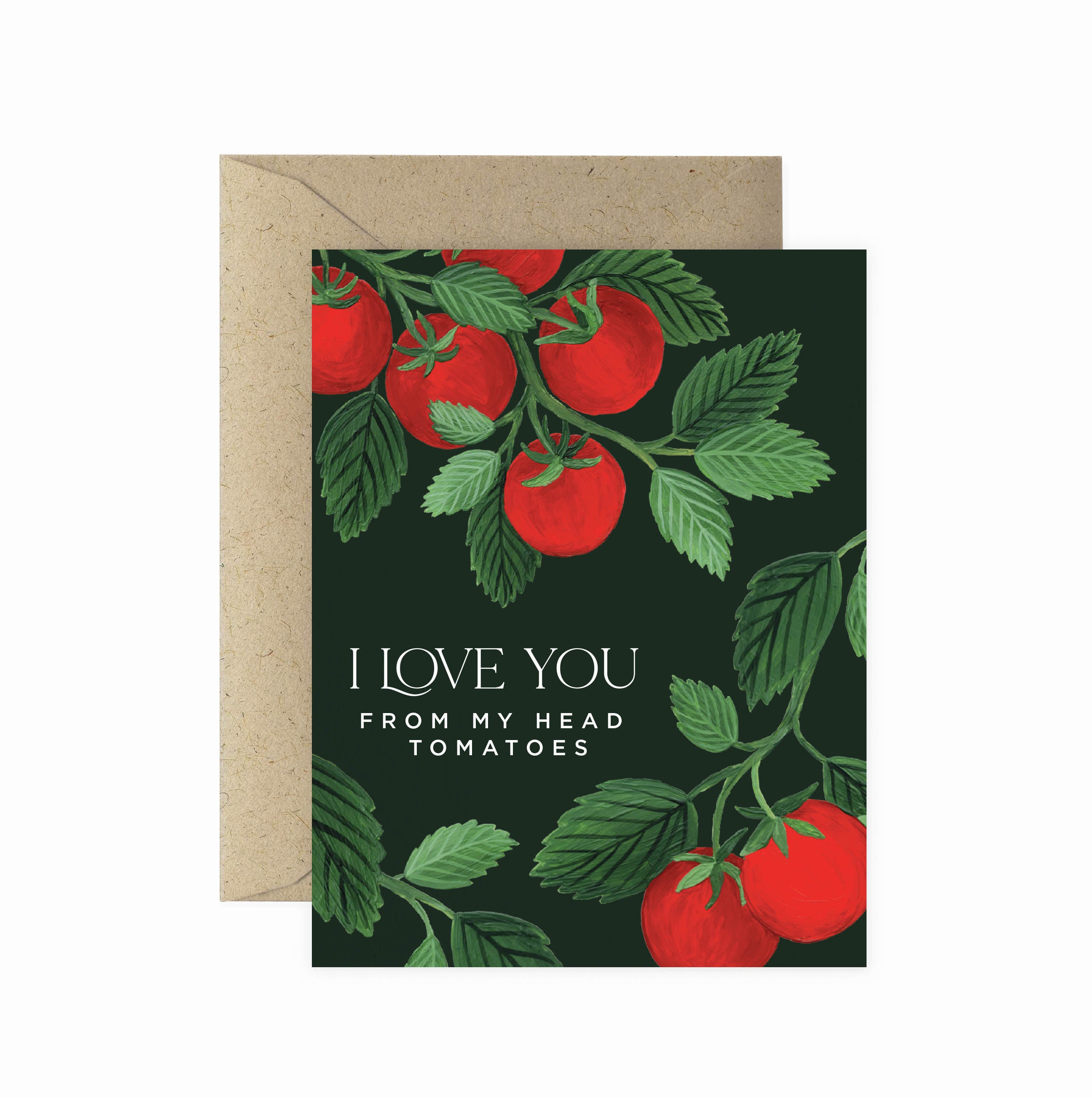 Head Tomatoes Love Greeting Card