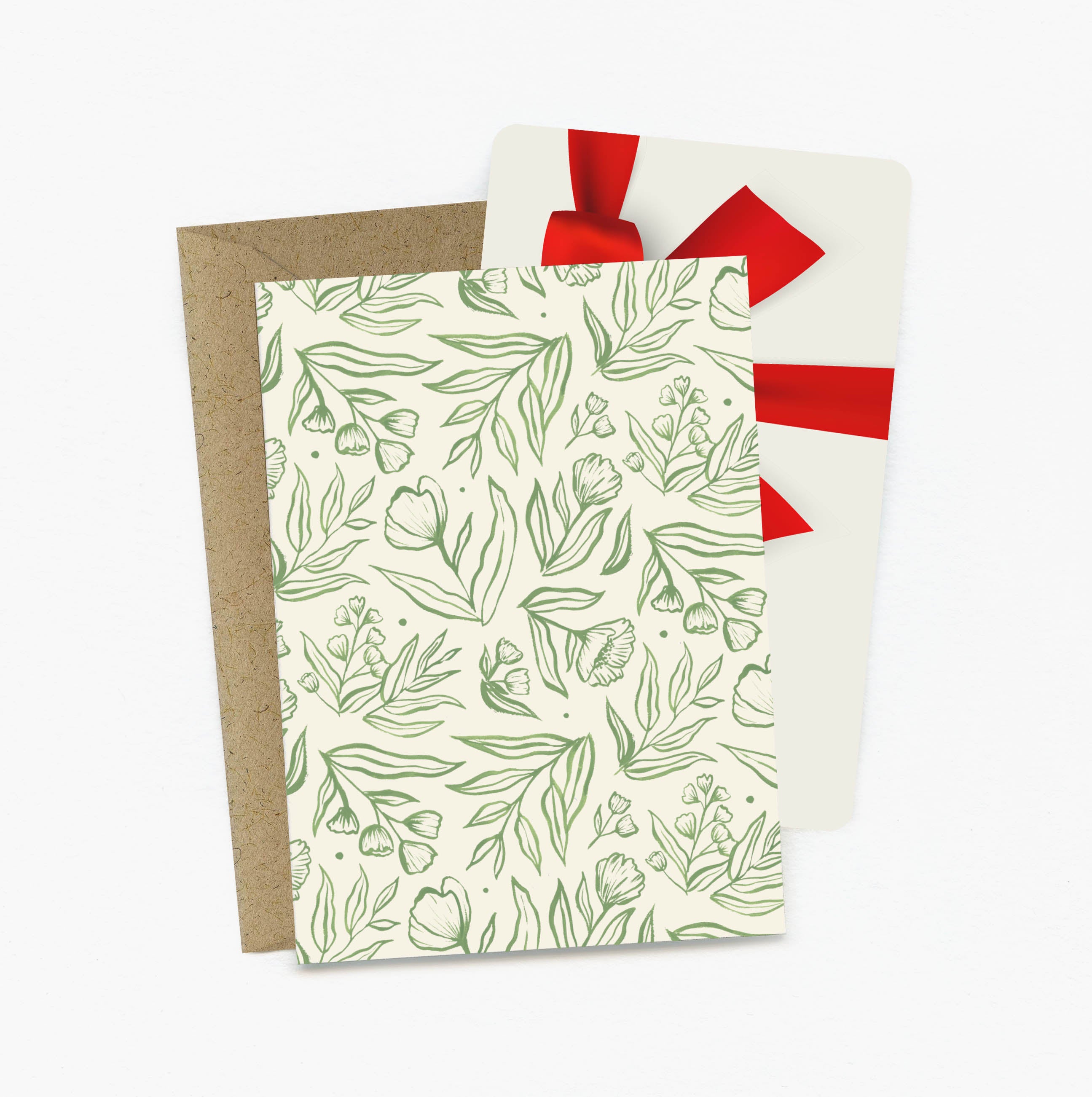 Sage Botanical Mini Greeting Card