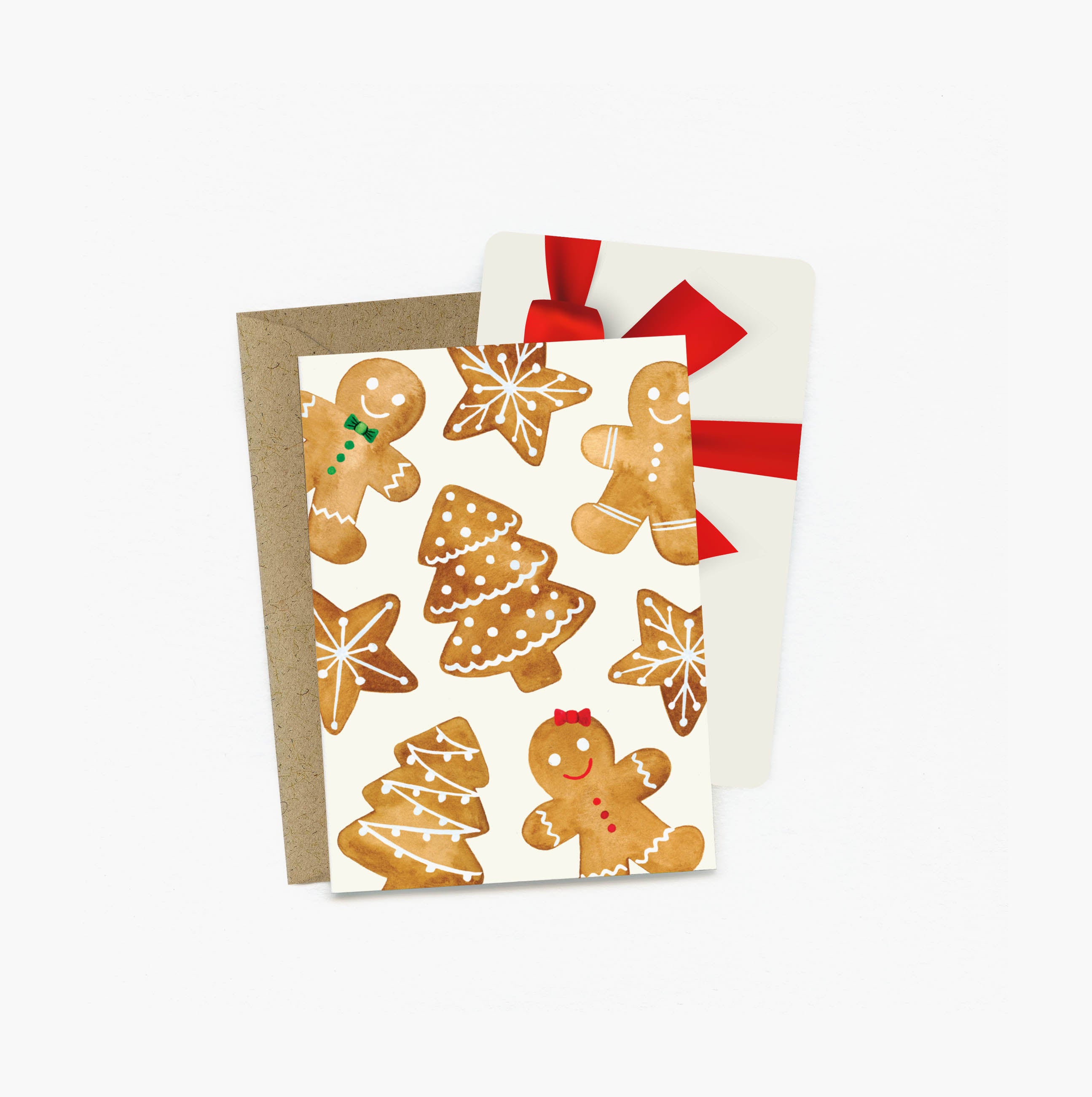 Gingerbread Cookies Holiday Mini Greeting Card