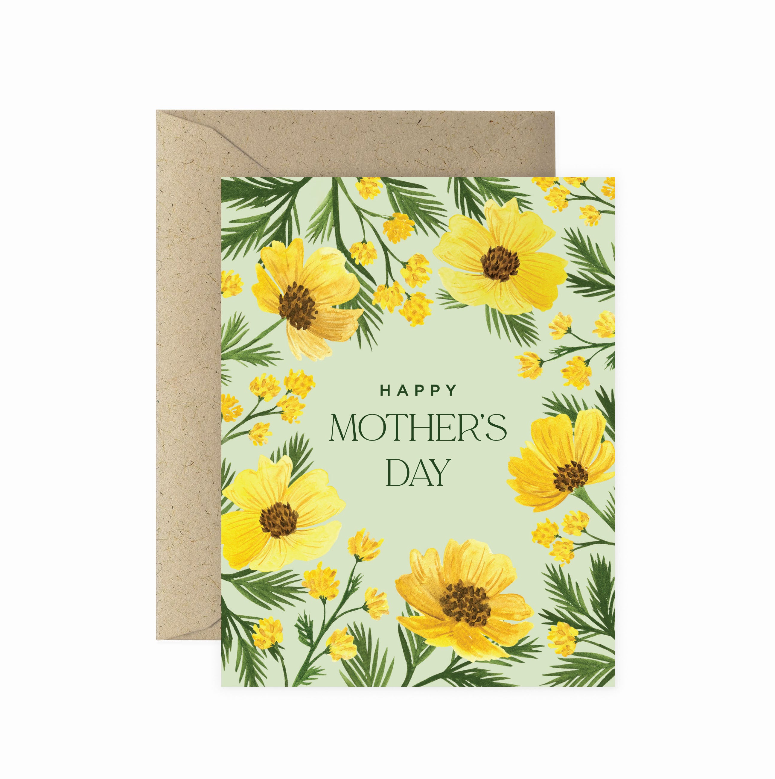 Yellow Floral Mother's Day Greeting Card