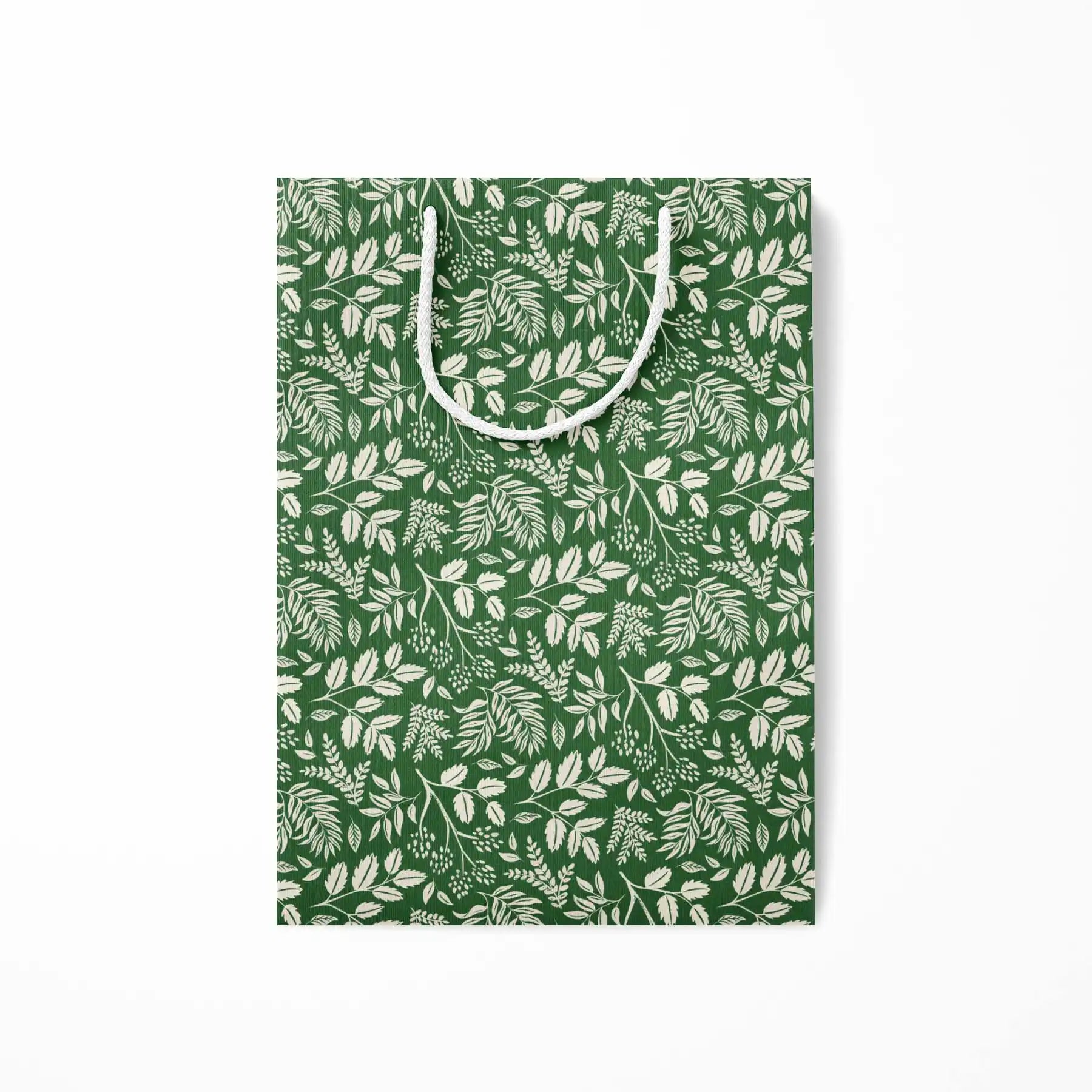 Green Vines Holiday Gift Bag