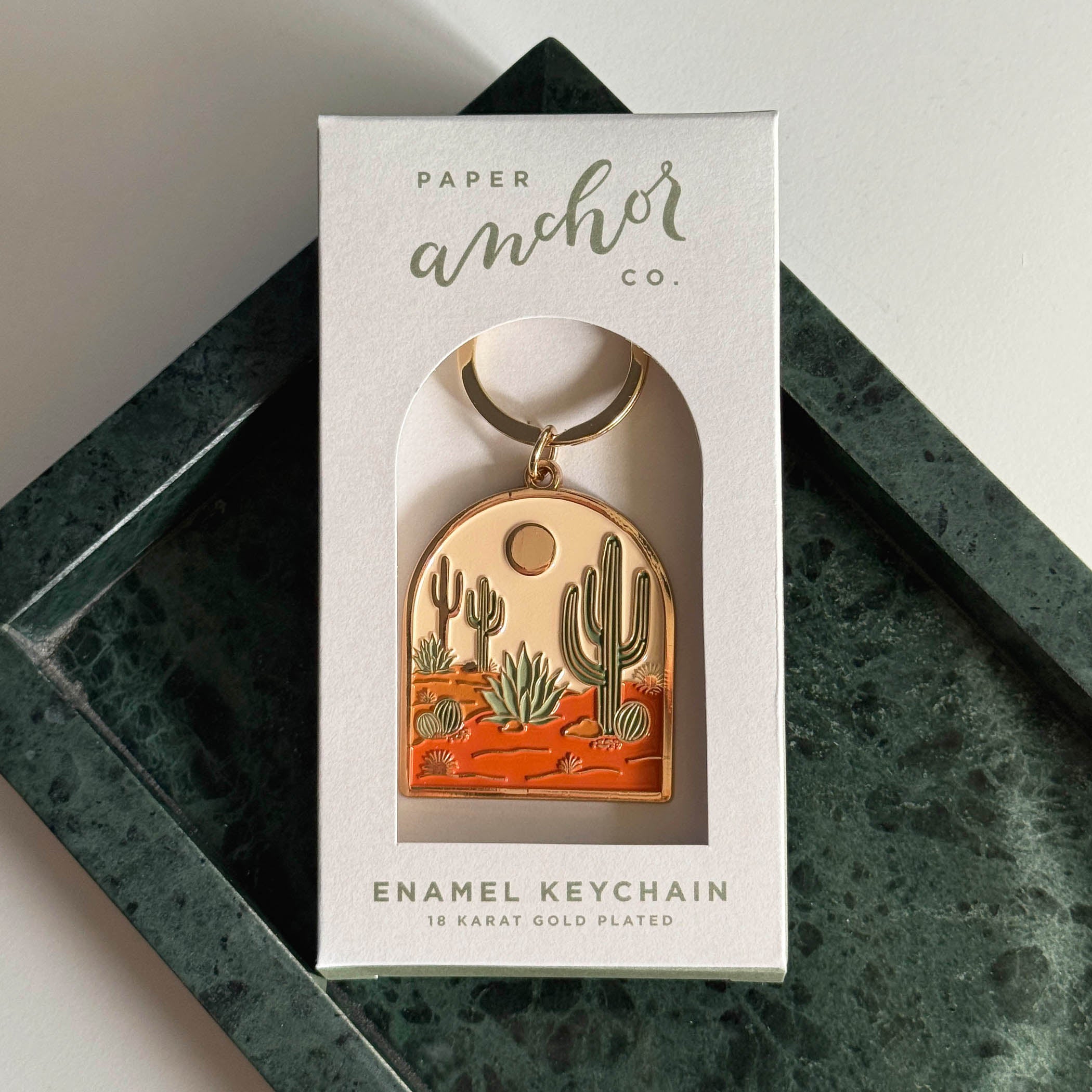 Warm Desert Arch Keychain