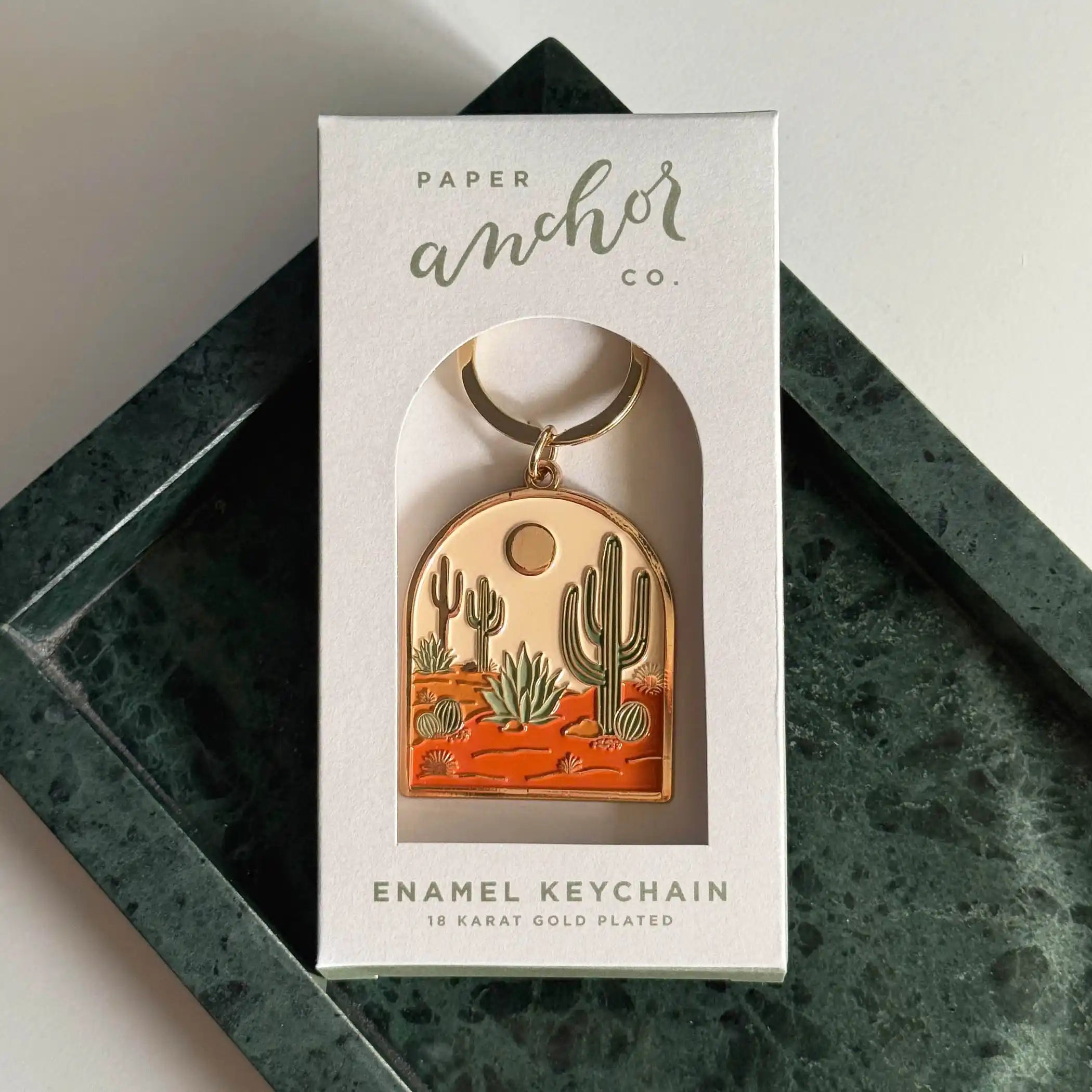 Warm Desert Arch Keychain