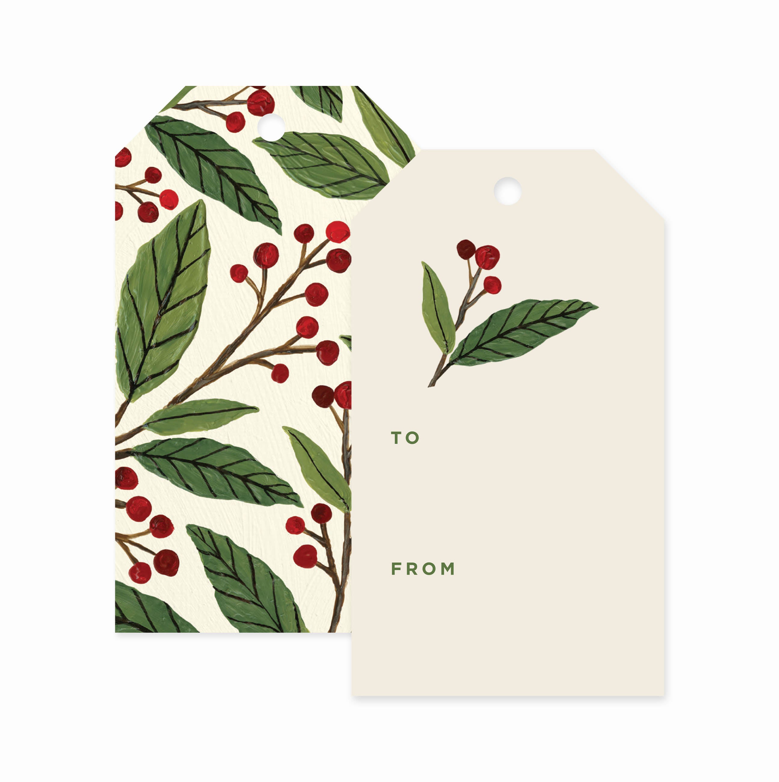 Holiday Berries Gift Tags | Pack of 8