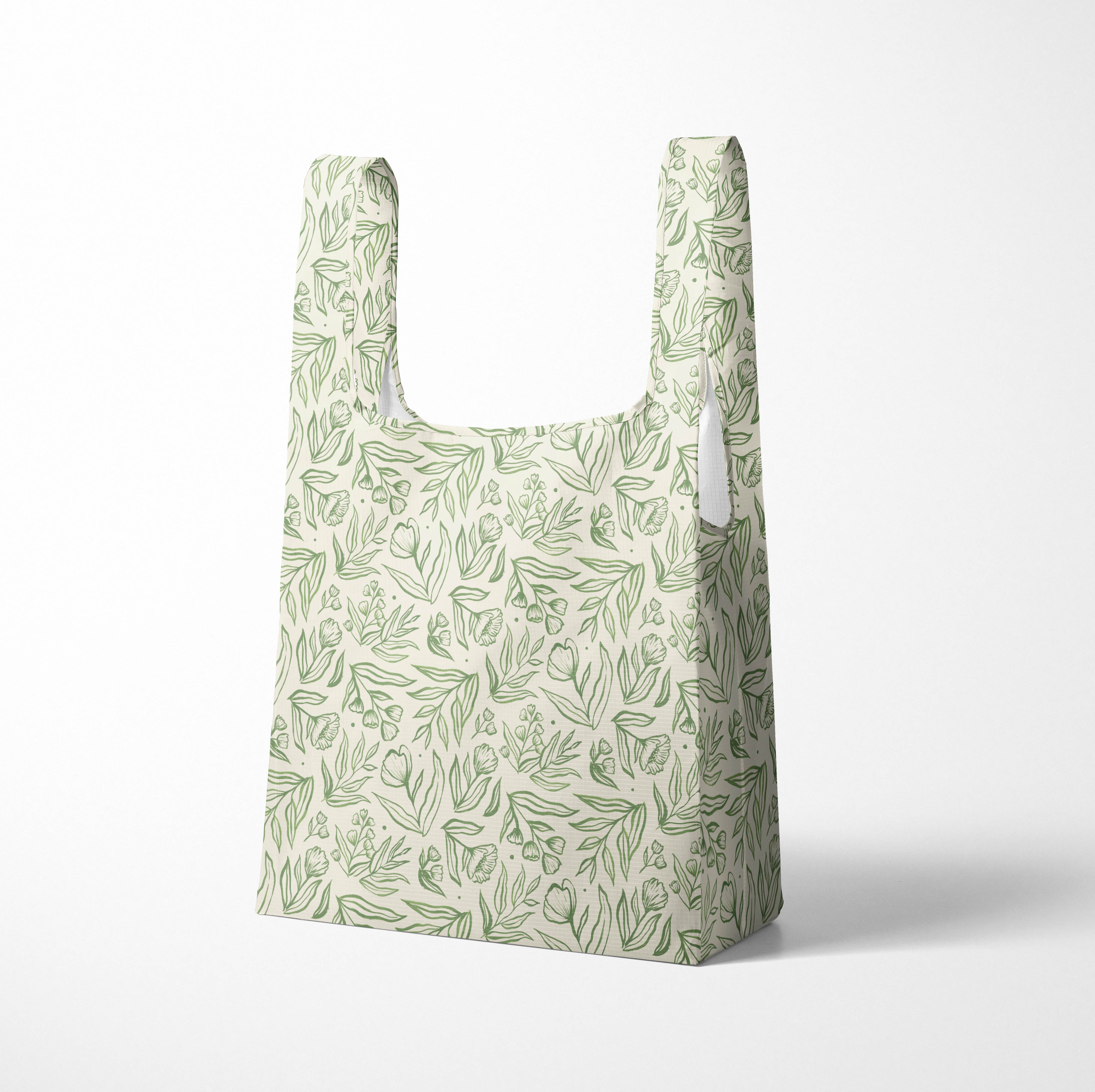 Sage Botanical Reusable Shopping Bags