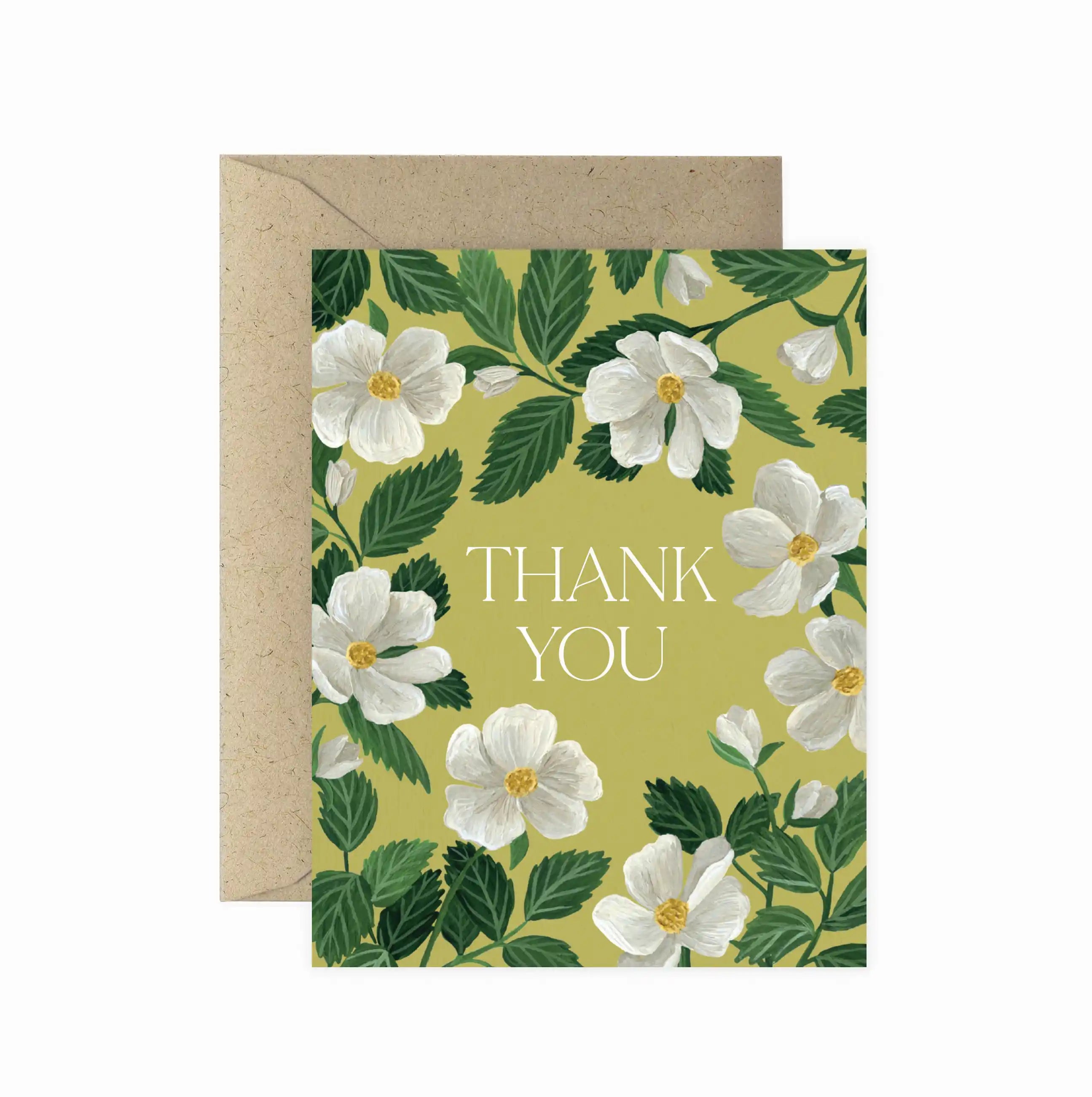 Rosa Thank You Greeting Card