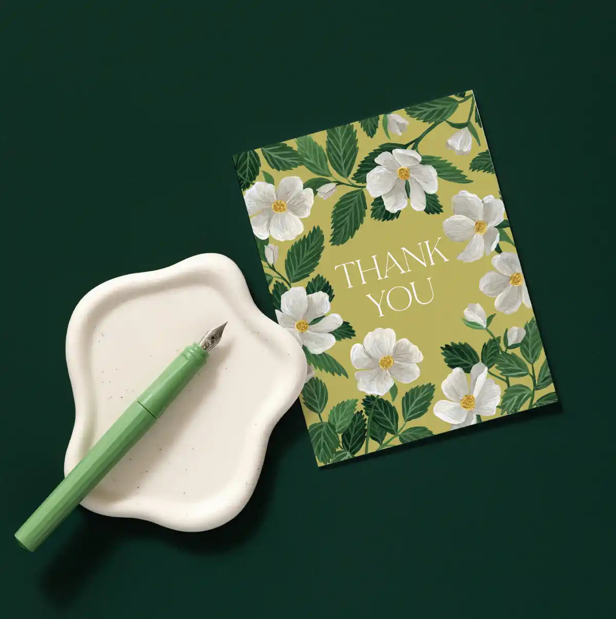 Rosa Thank You Greeting Card