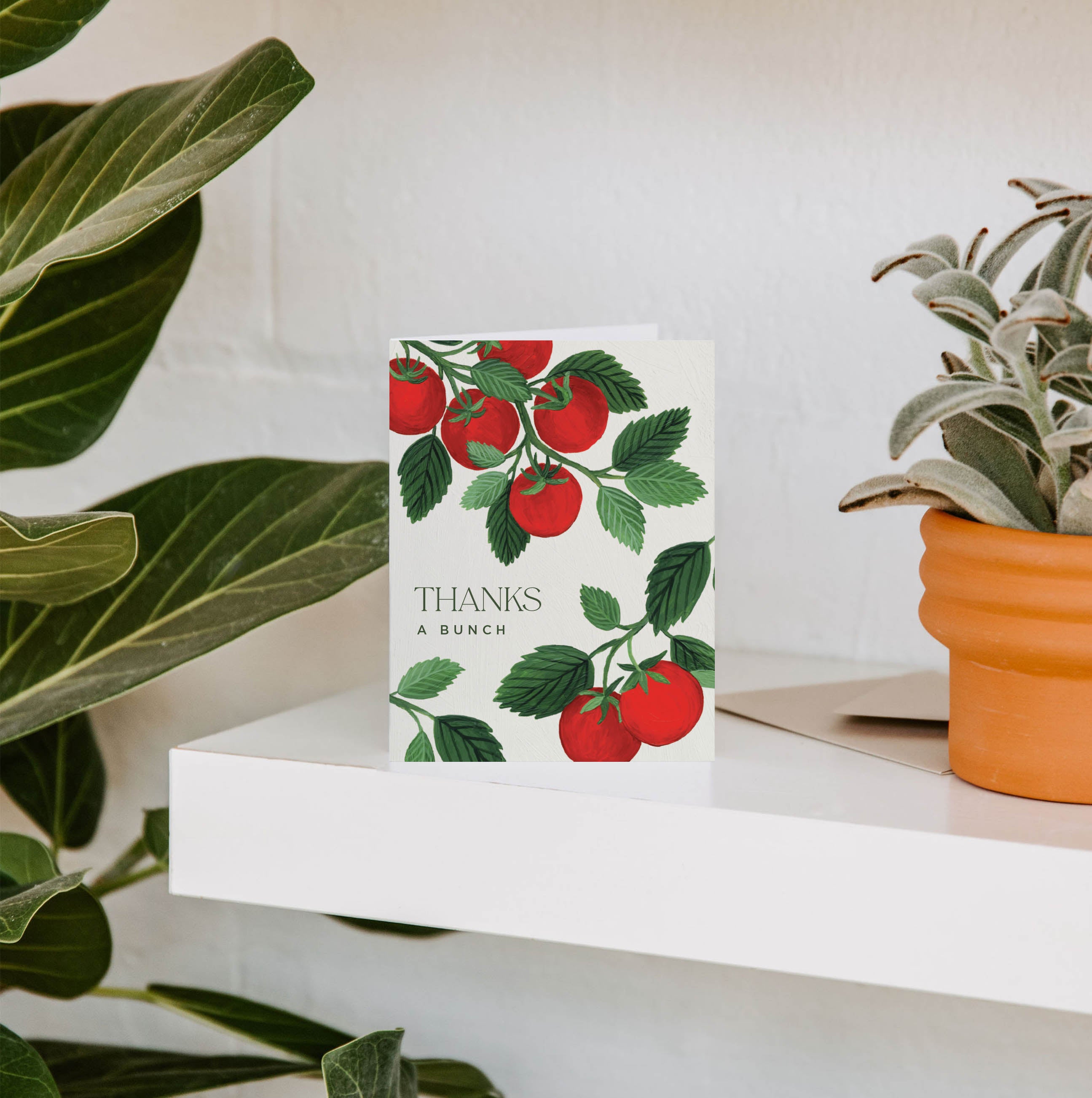 Tomato Thanks A Bunch Greeting Card