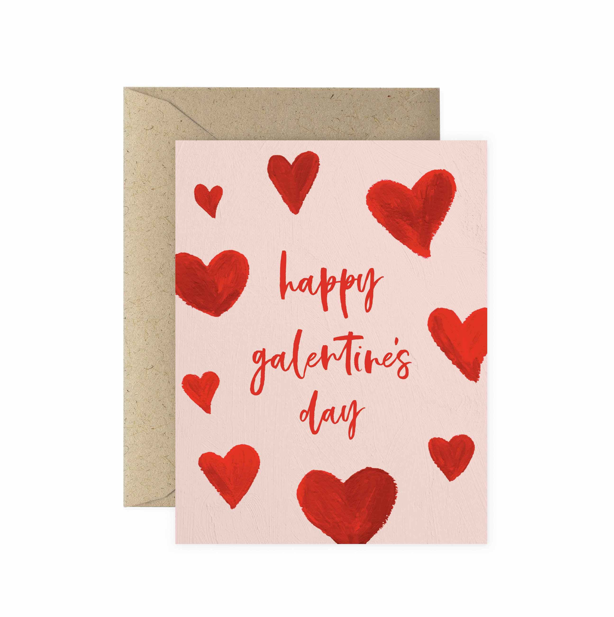 Hearts Galentine's Valentine's Greeting Card