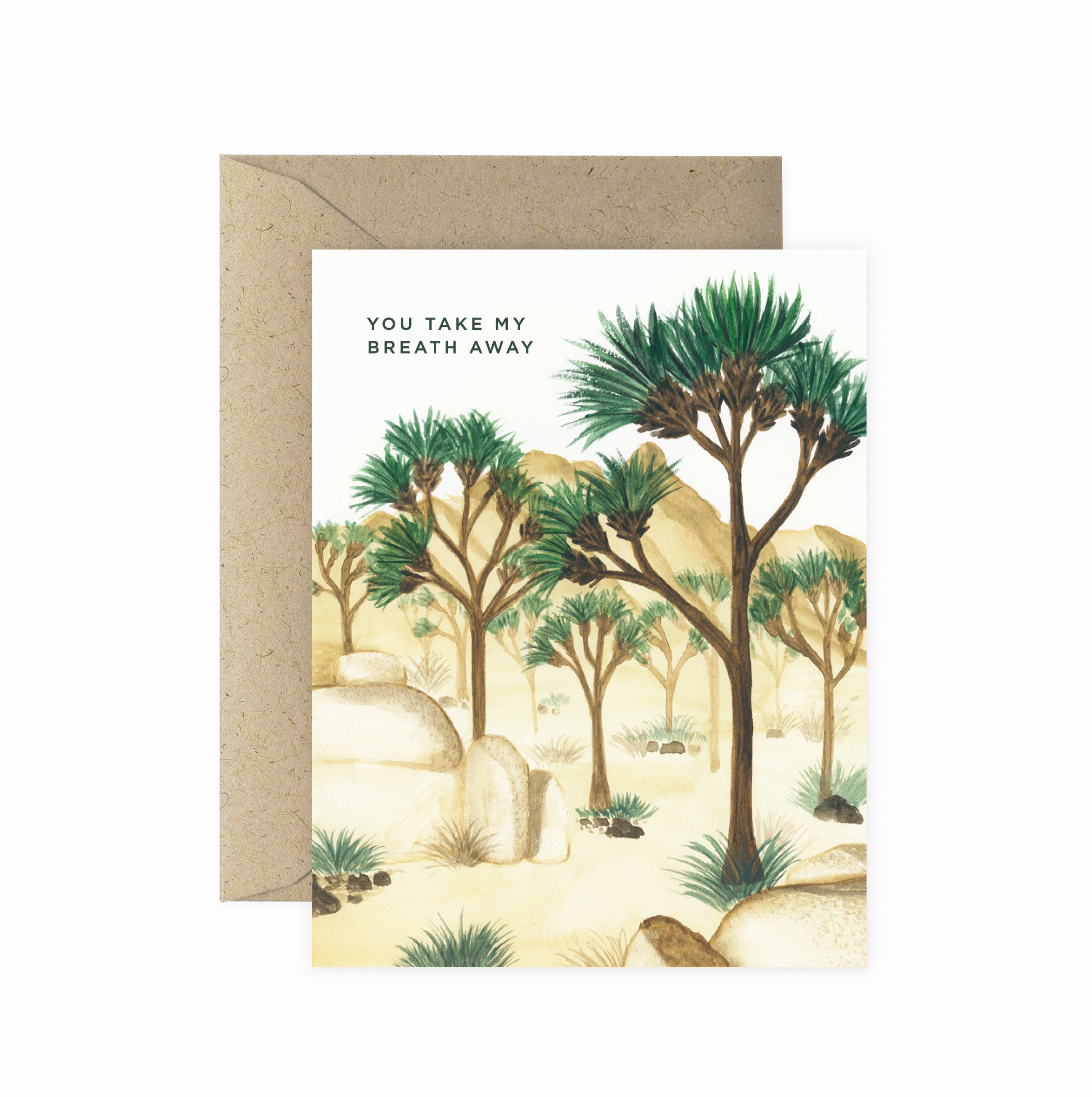 Breath Away Joshua Tree Greeting Card