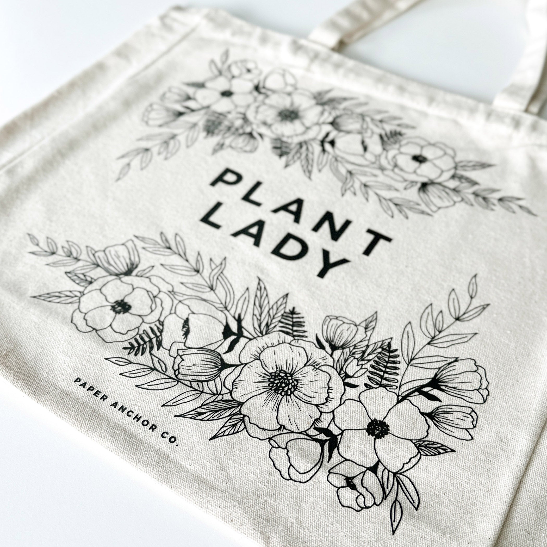 Plant Lady Canvas Tote Bag