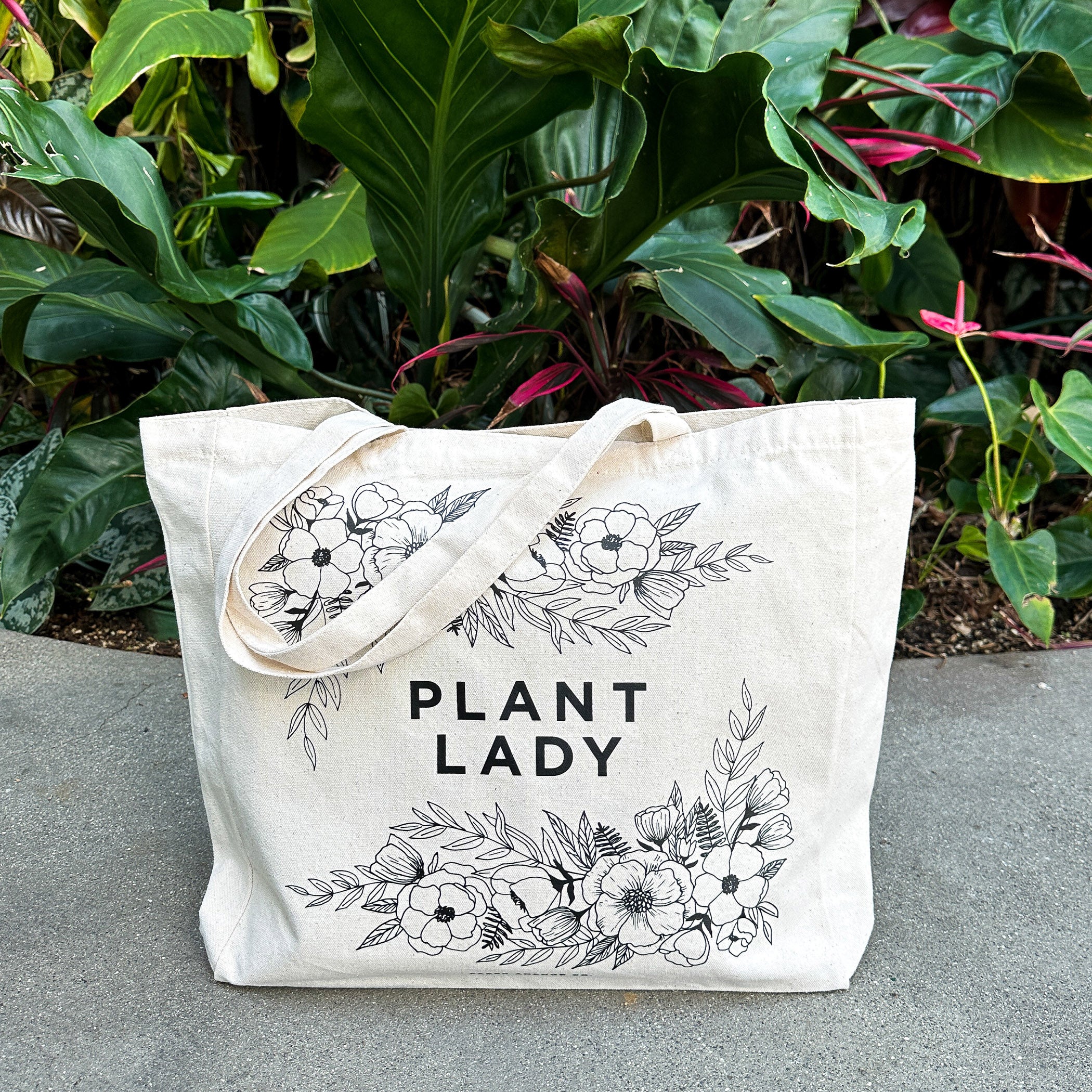 Plant Lady Canvas Tote Bag