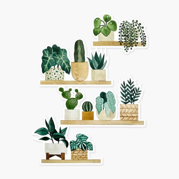 Plant Shelf Clear Sticker