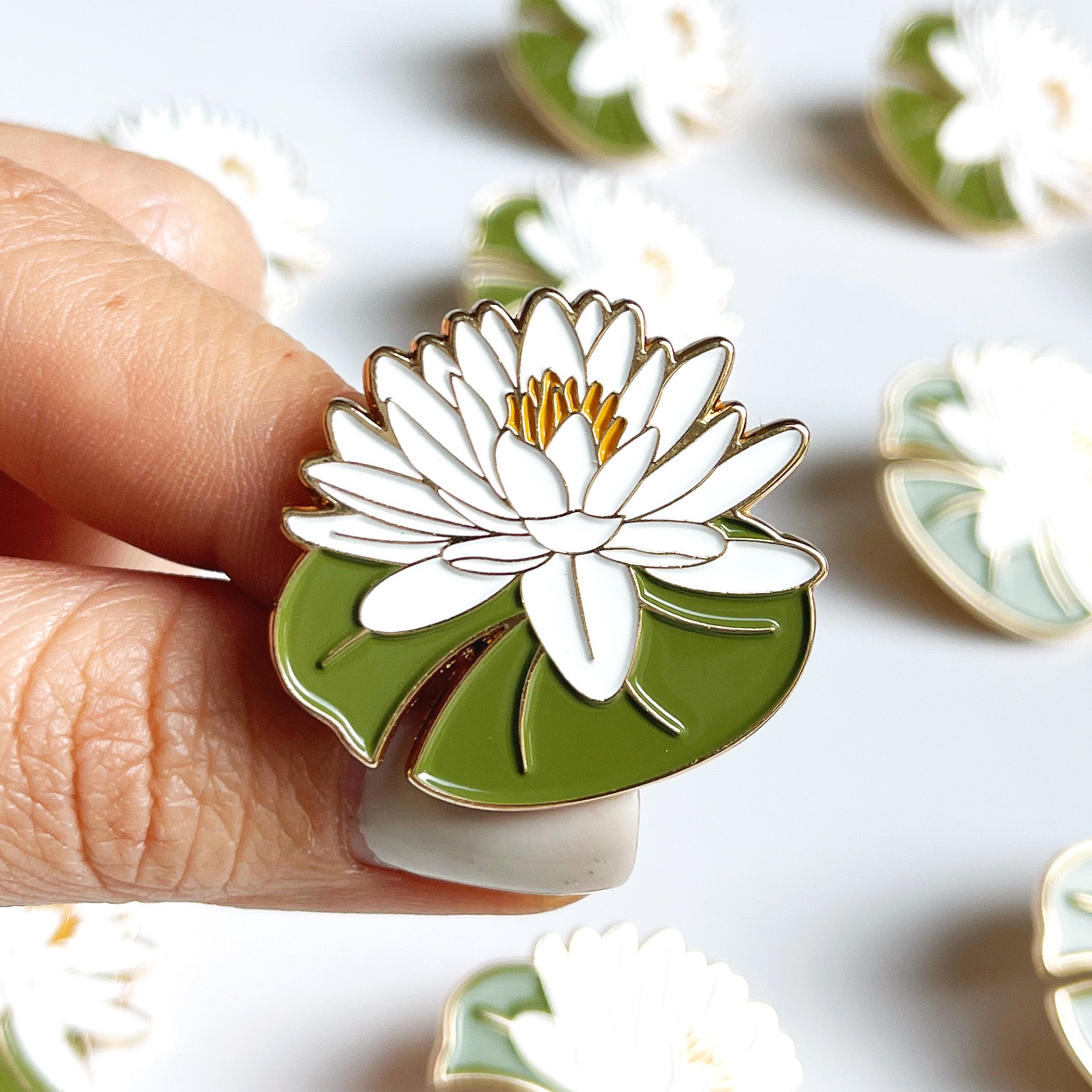 Lillian Water Lily Lapel Pin