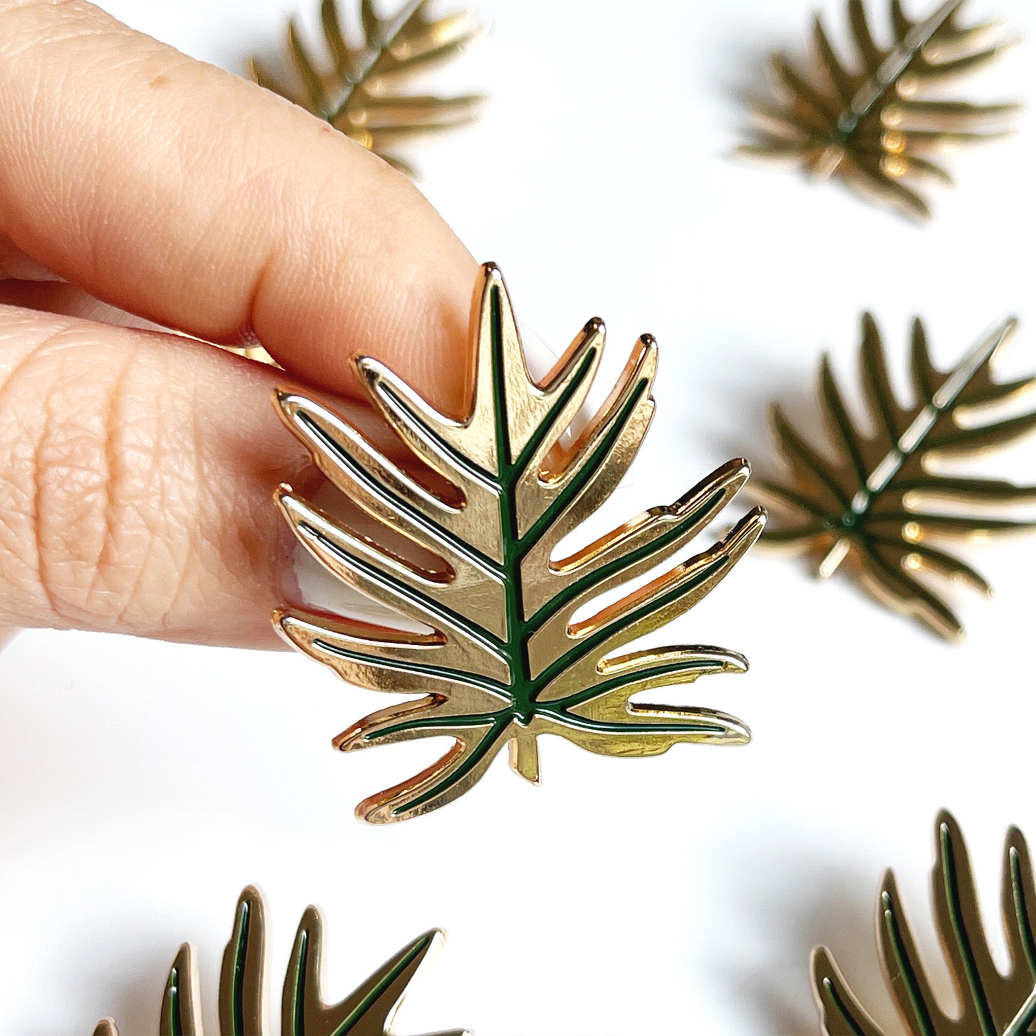 Philodendron Leaf Lapel Pin