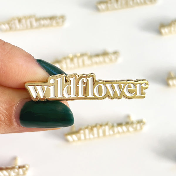 Wildflower Enamel Lapel Pin