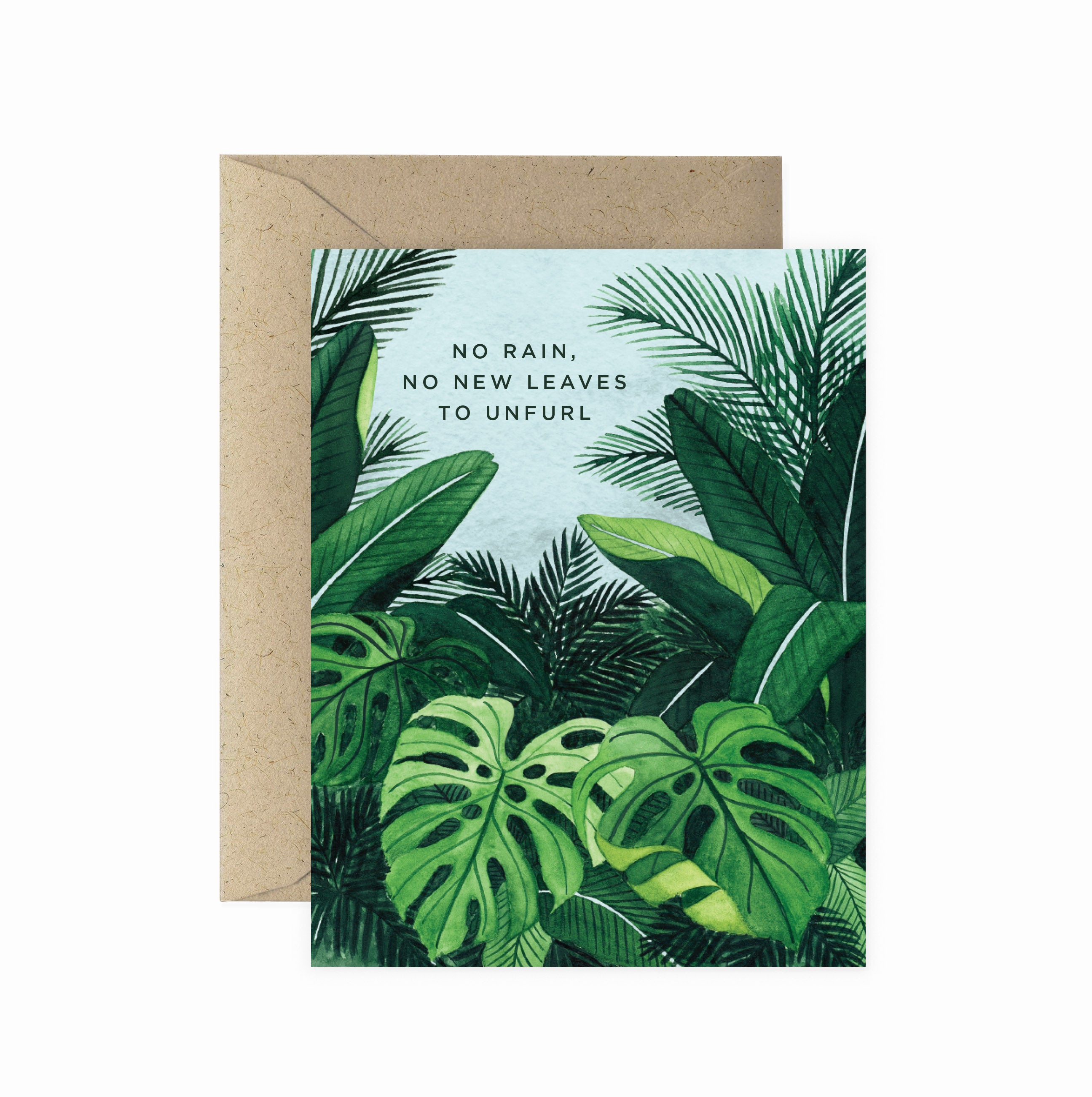 No Rain Sympathy Greeting Card
