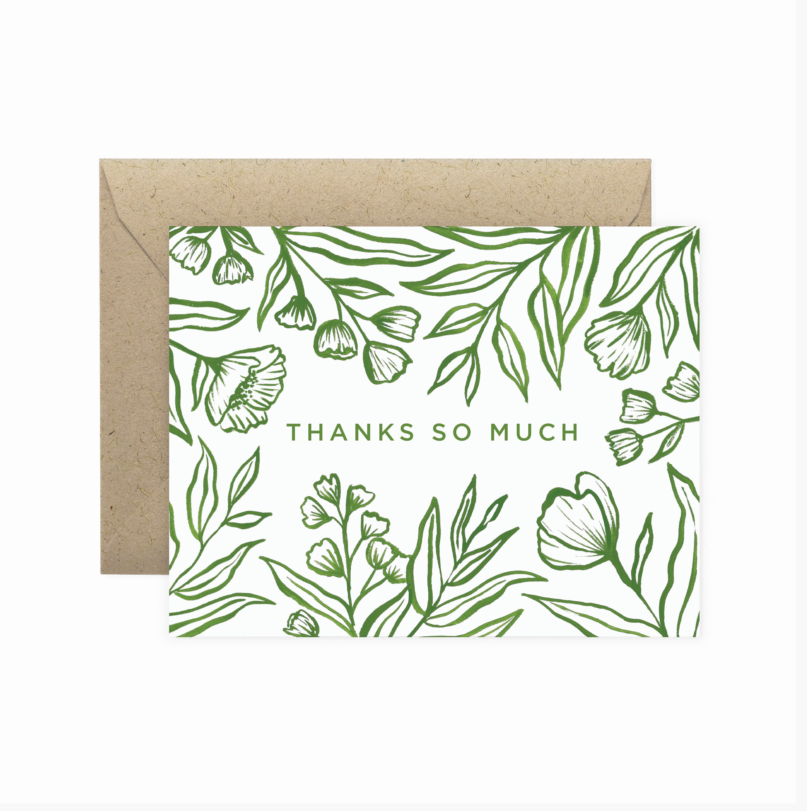 Thanks Botanical Greeting Card