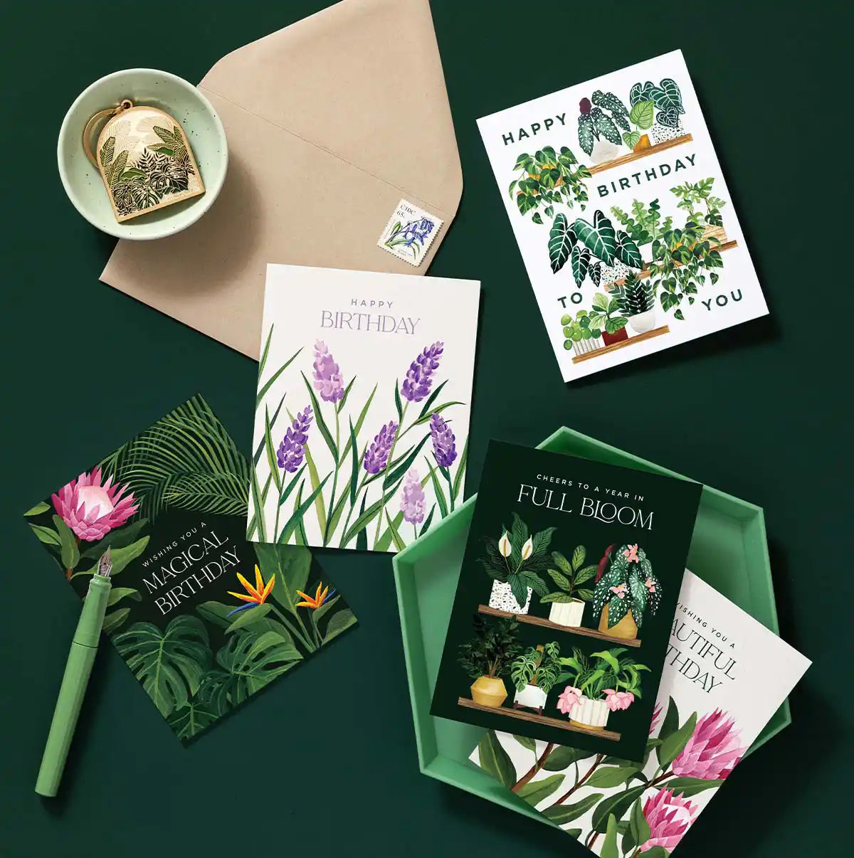 Plant Shelf Happy Birthday Greeting Card